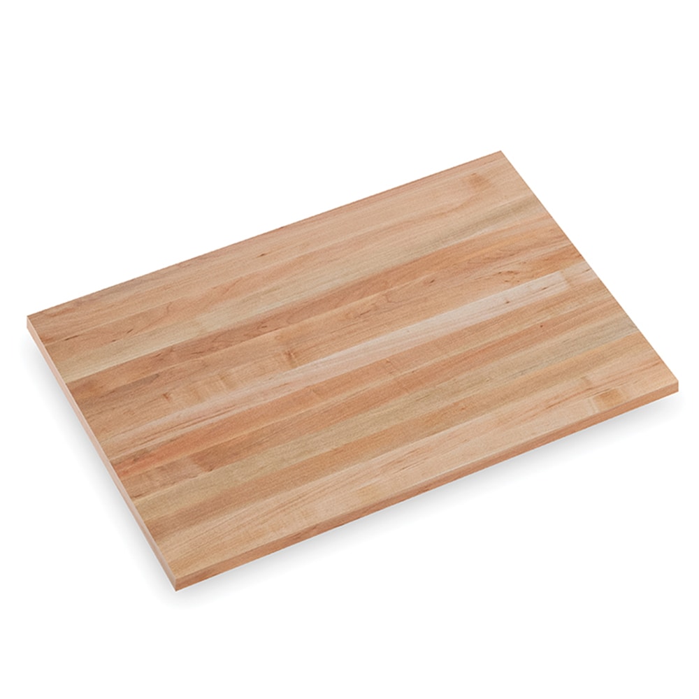 John Boos John Boos Finished 3-ft x 25-in x 1.75-in Clear Satin Maple Wood Butcher block Countertop