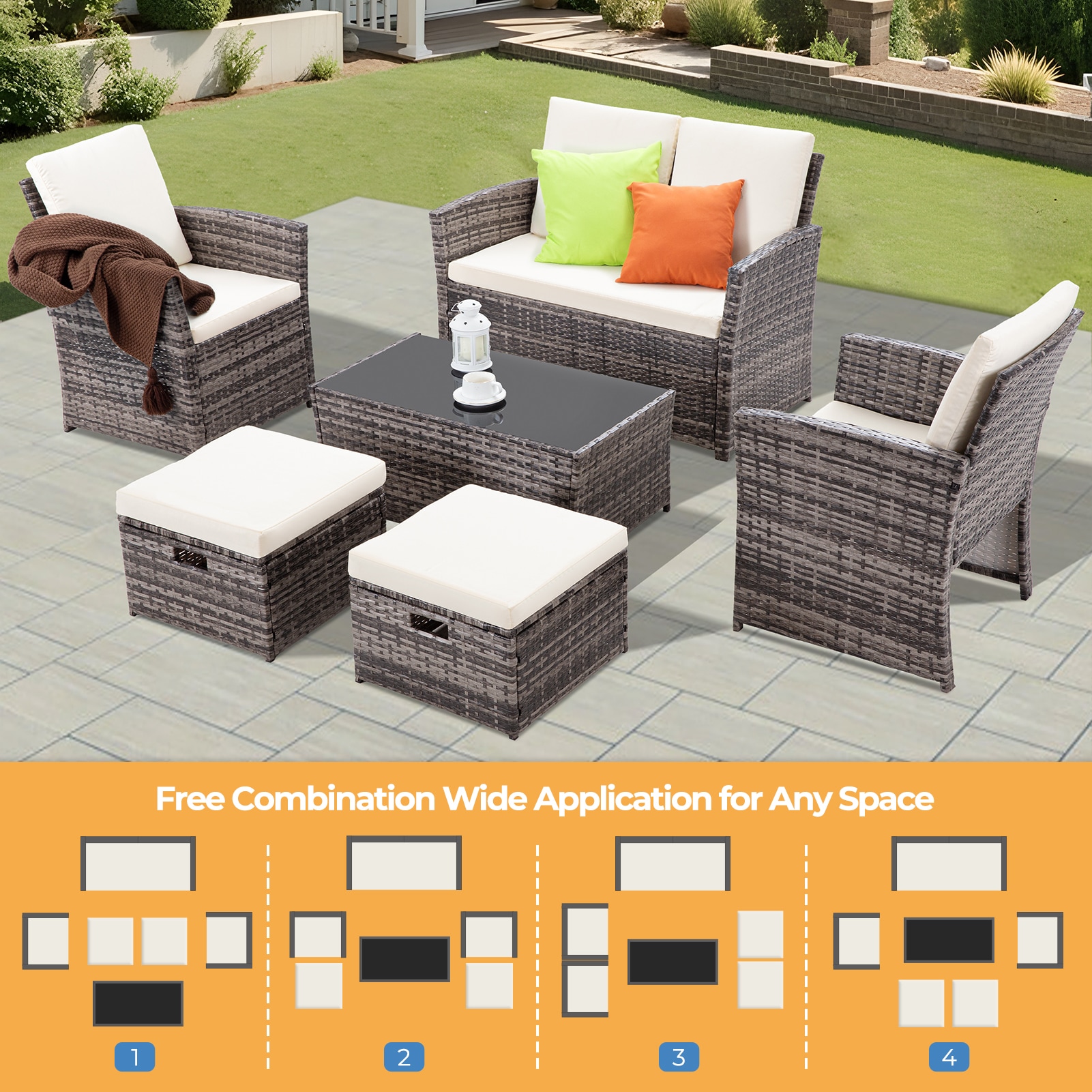 EarlGrove LS-F5781-BL0012 Patio-Conversation-Sets - View #6