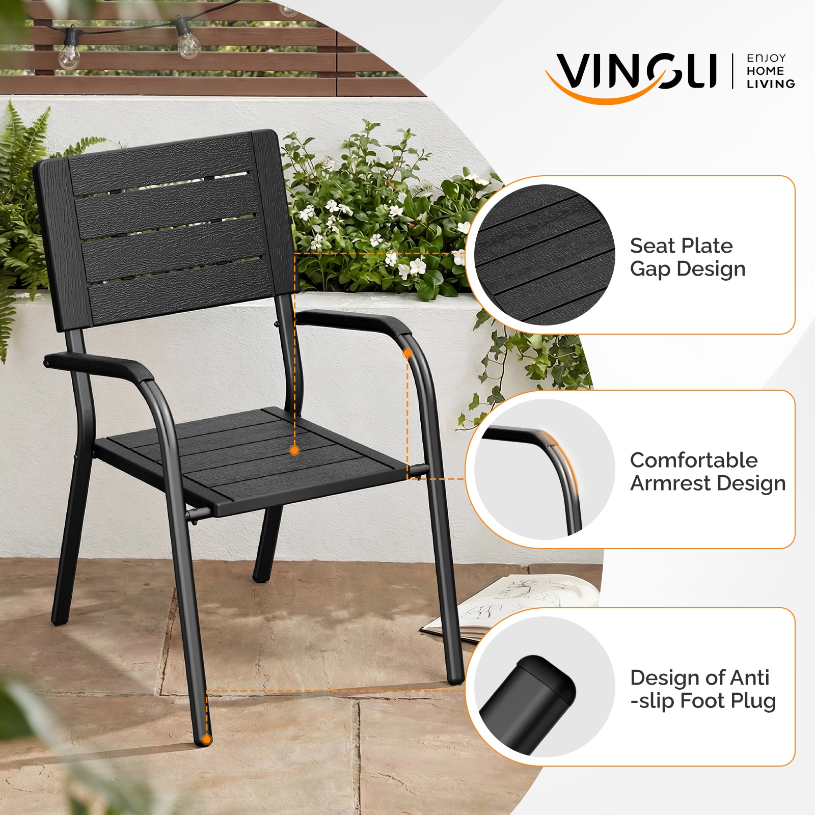 VINGLI LS-G56002149 Patio-Chairs - View #3