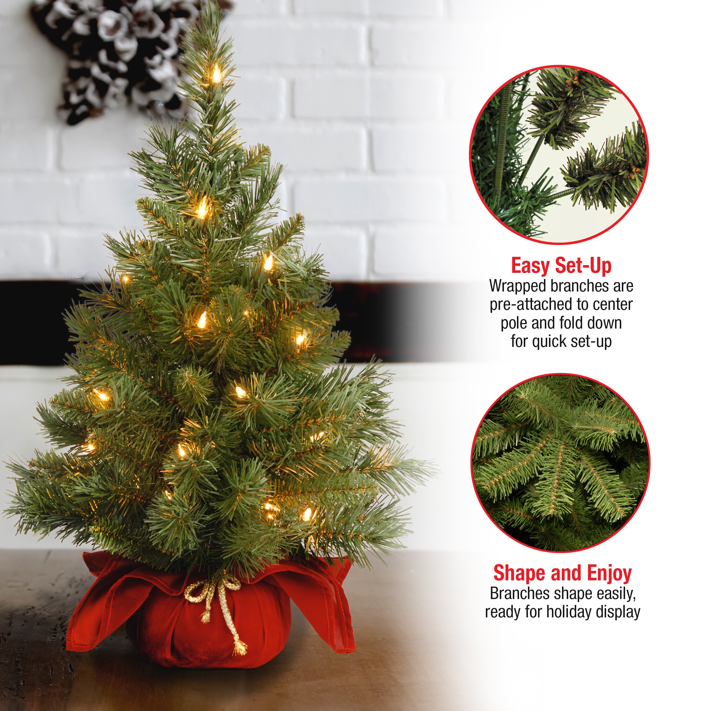 National Tree Company MJ3-24BGLO-1 Artificial-Christmas-Trees - View #6