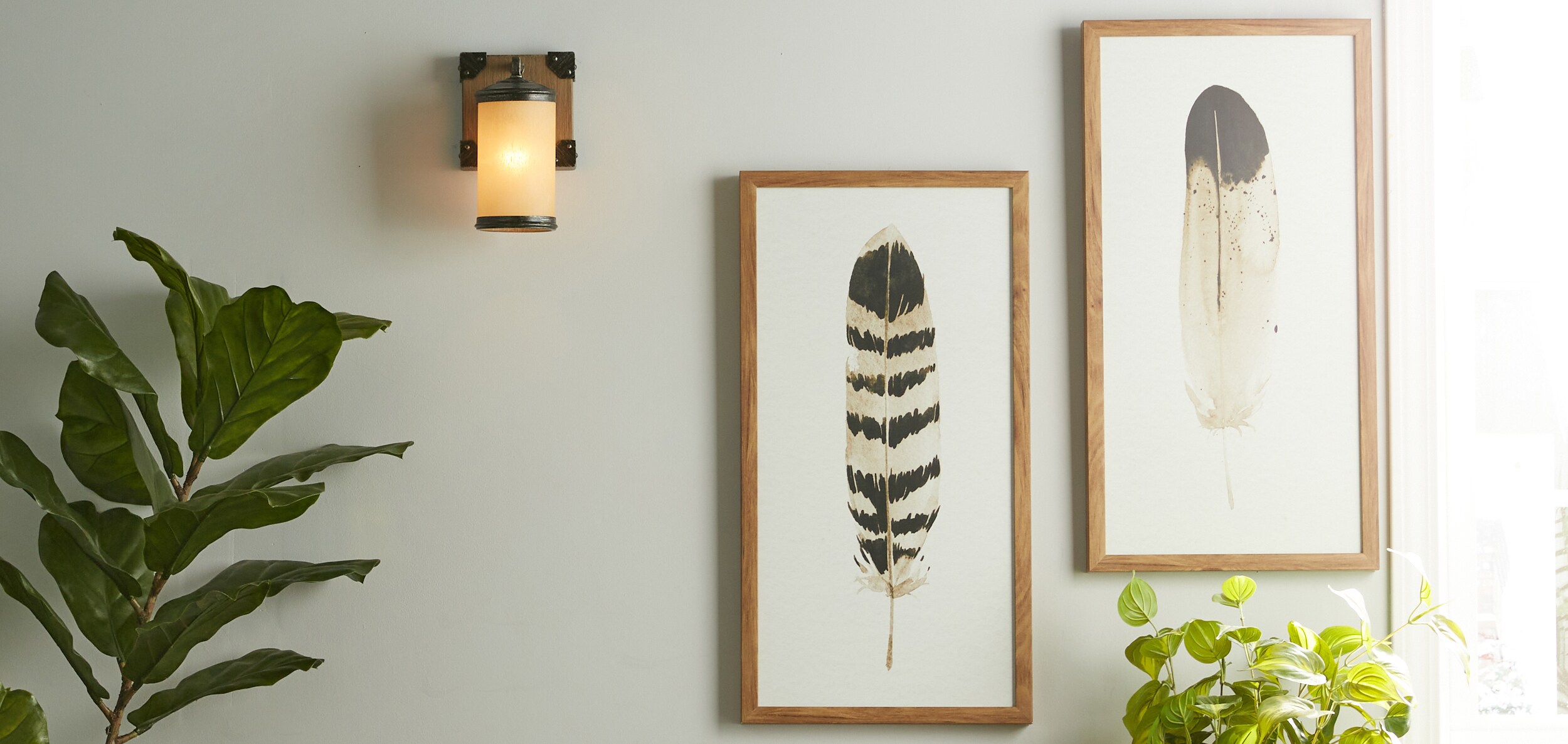 Stardust Brown Cylinder Vanity Light with Creme Parchment Shade