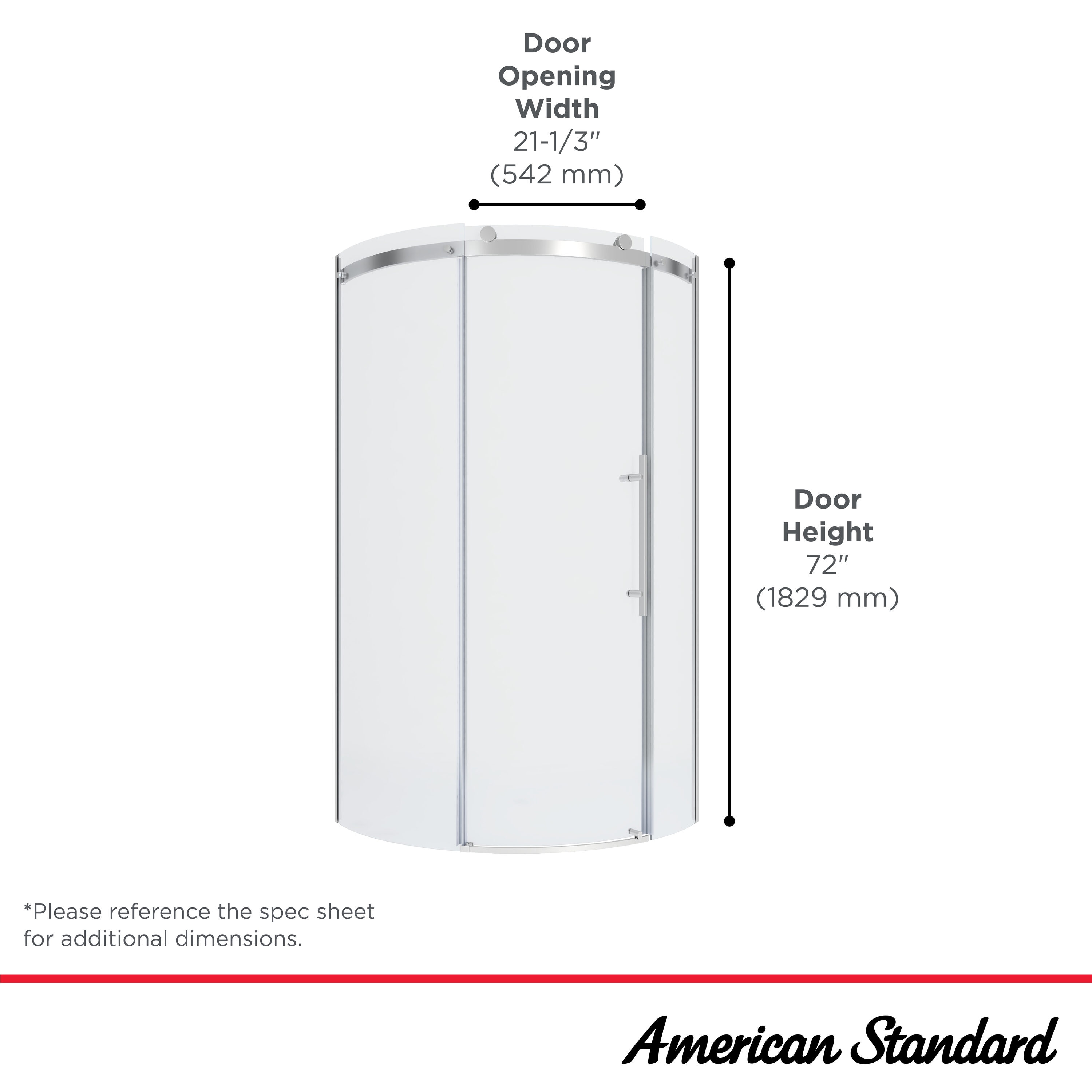 American Standard AM00840400.295 Shower-Doors - View #7