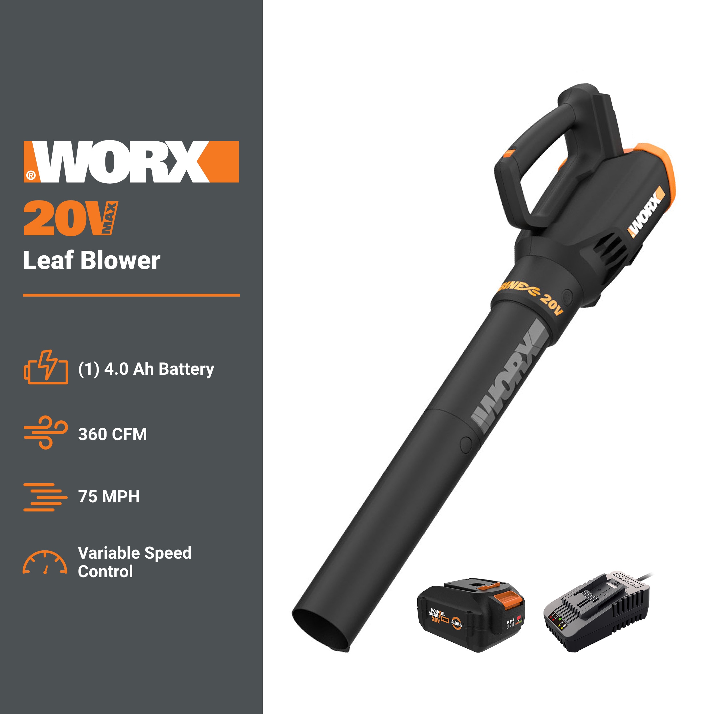 WORX WG547.2 Cordless-Electric-Blowers - View #2