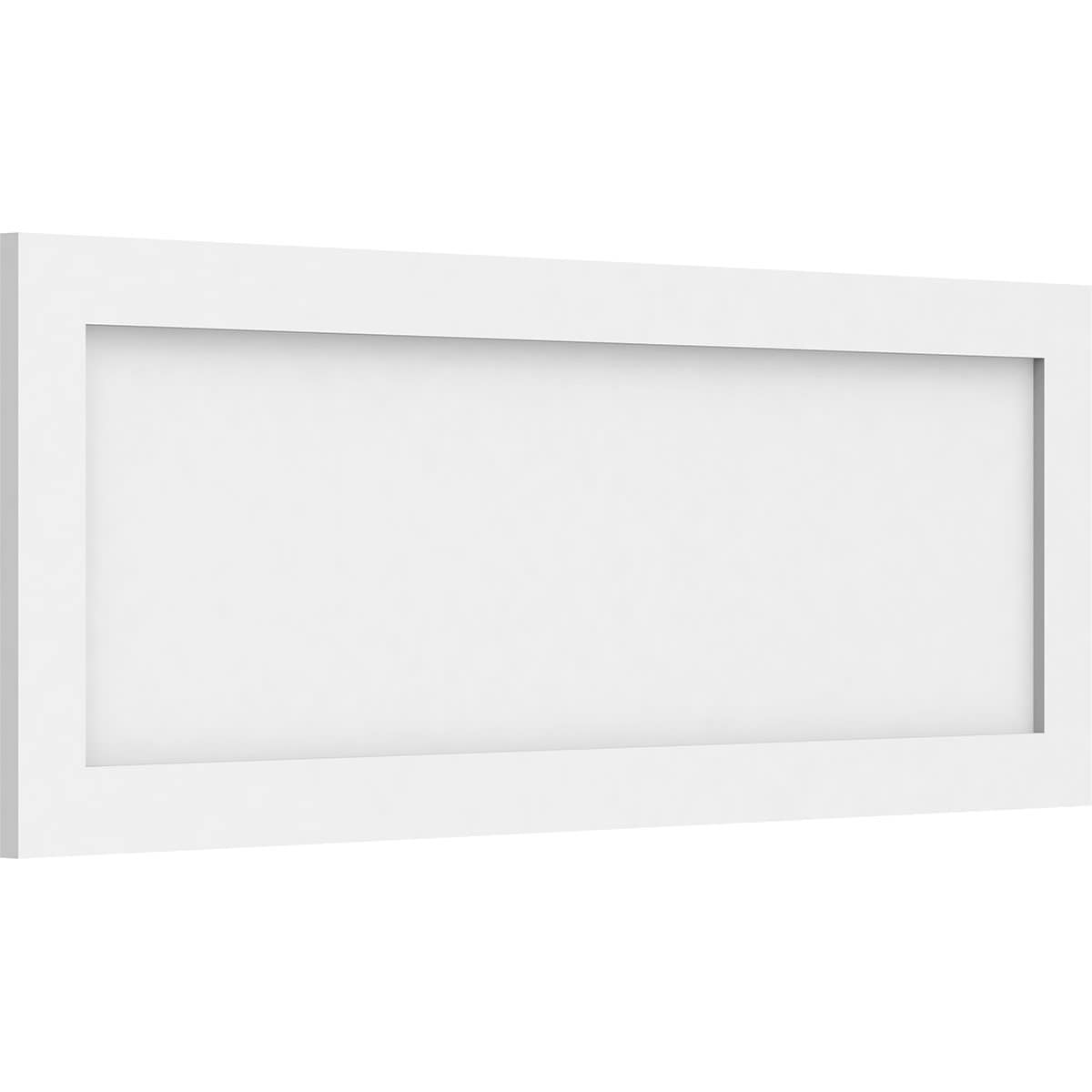 Ekena Millwork WALP38X14X062CNL 38-in x 14-in Smooth Paintable/Stainable White PVC Fretwork Wall Panel (