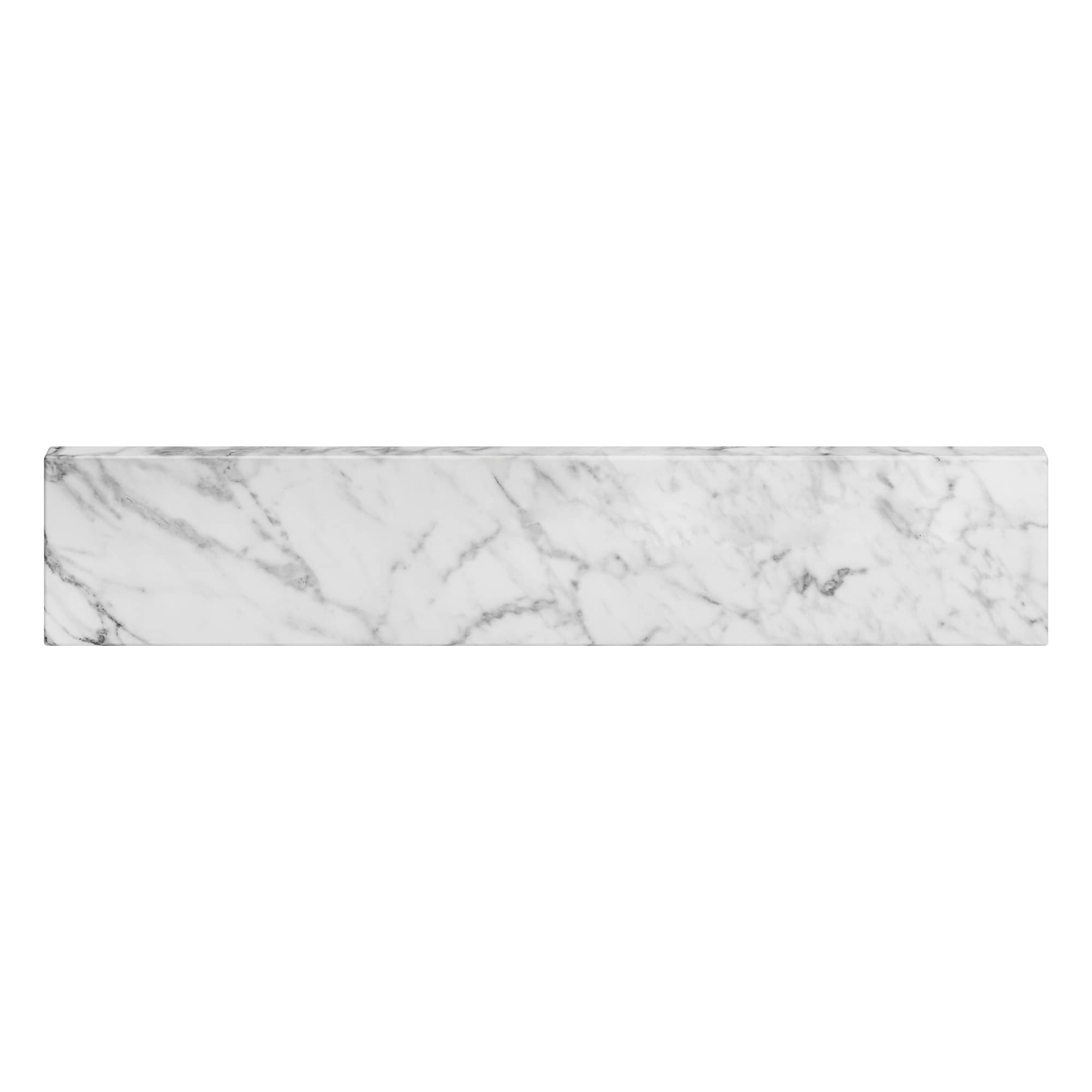 Scott Living 4-in H x 21-in L Italian Carrara Bathroom Side Splash