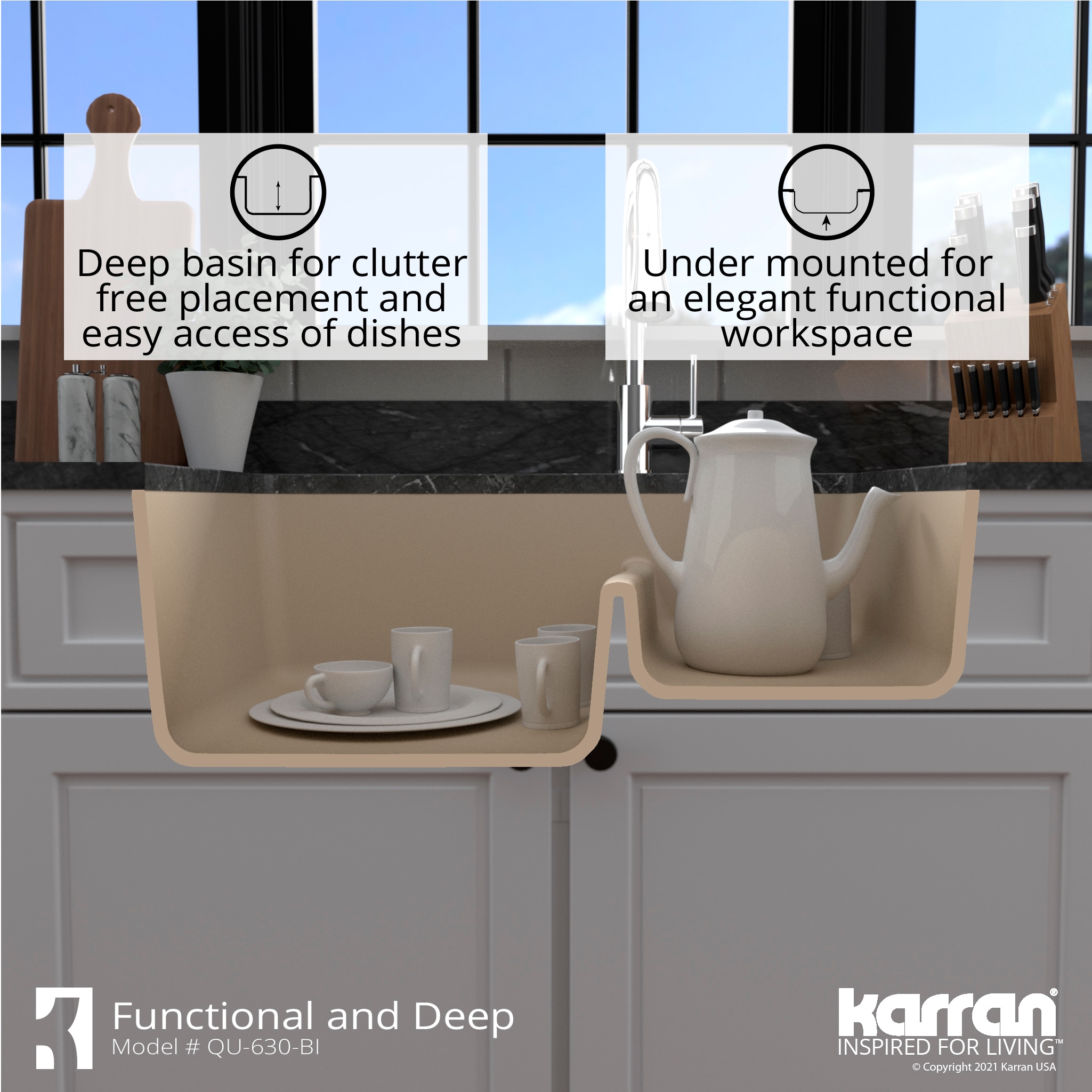 Karran QU-630-BI Kitchen-Sinks - View #8