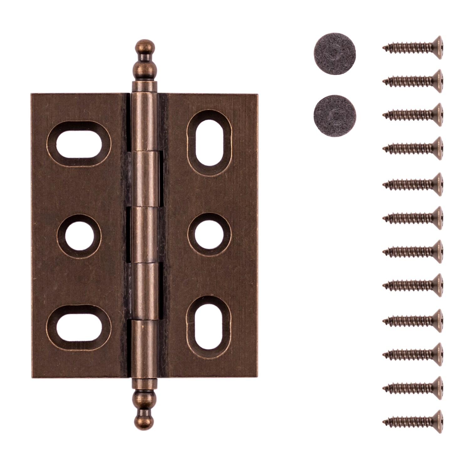 Belwith 275-Degree Mortise/Butt Surface Wellington Bronze Cabinet Hinge ...