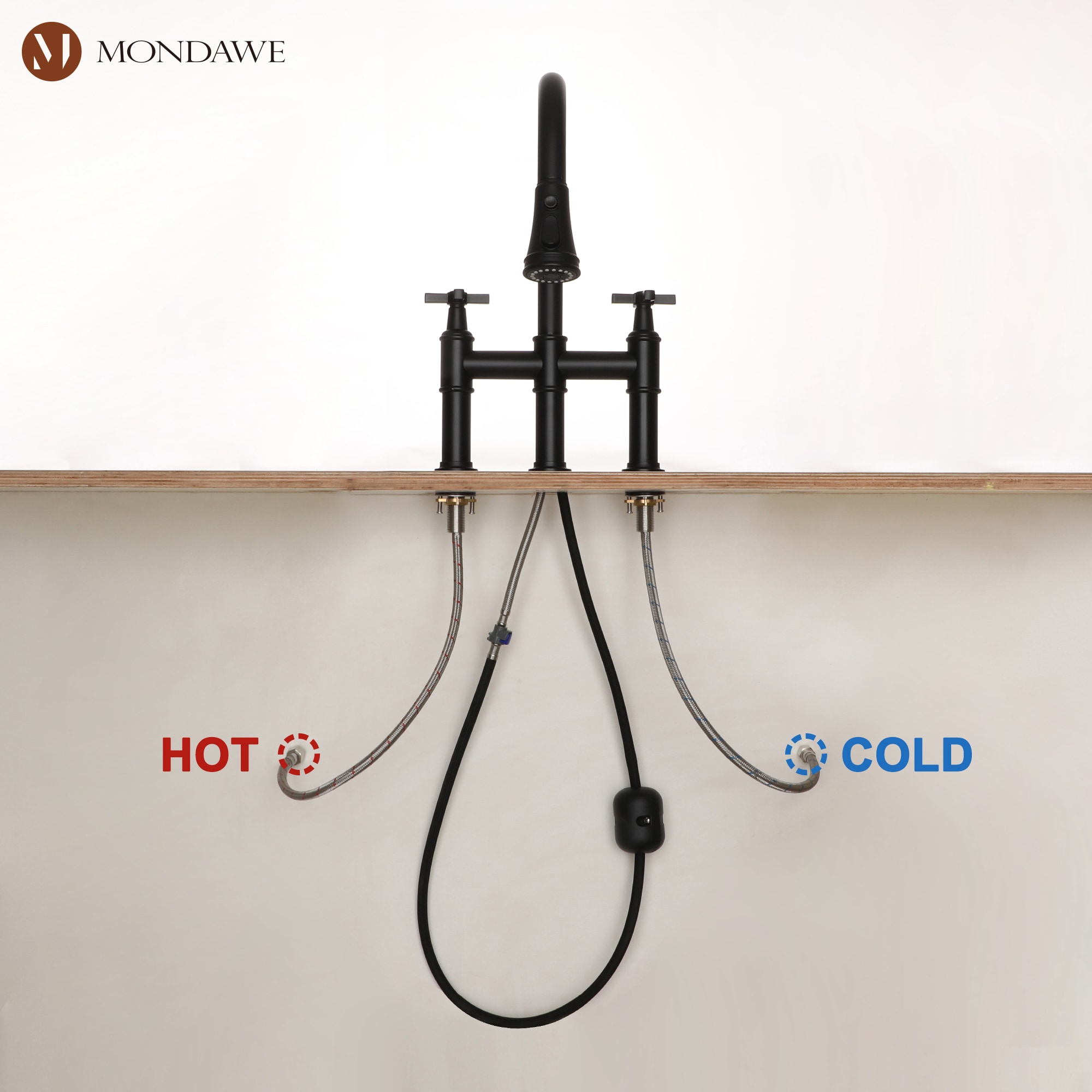 Mondawe MO-DT40019MB Kitchen-Faucets - View #7
