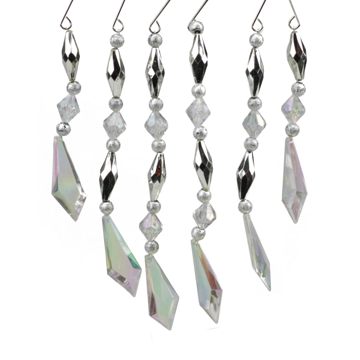 Northlight 31744251 6 -Pack Silver Standard Indoor Ornament set