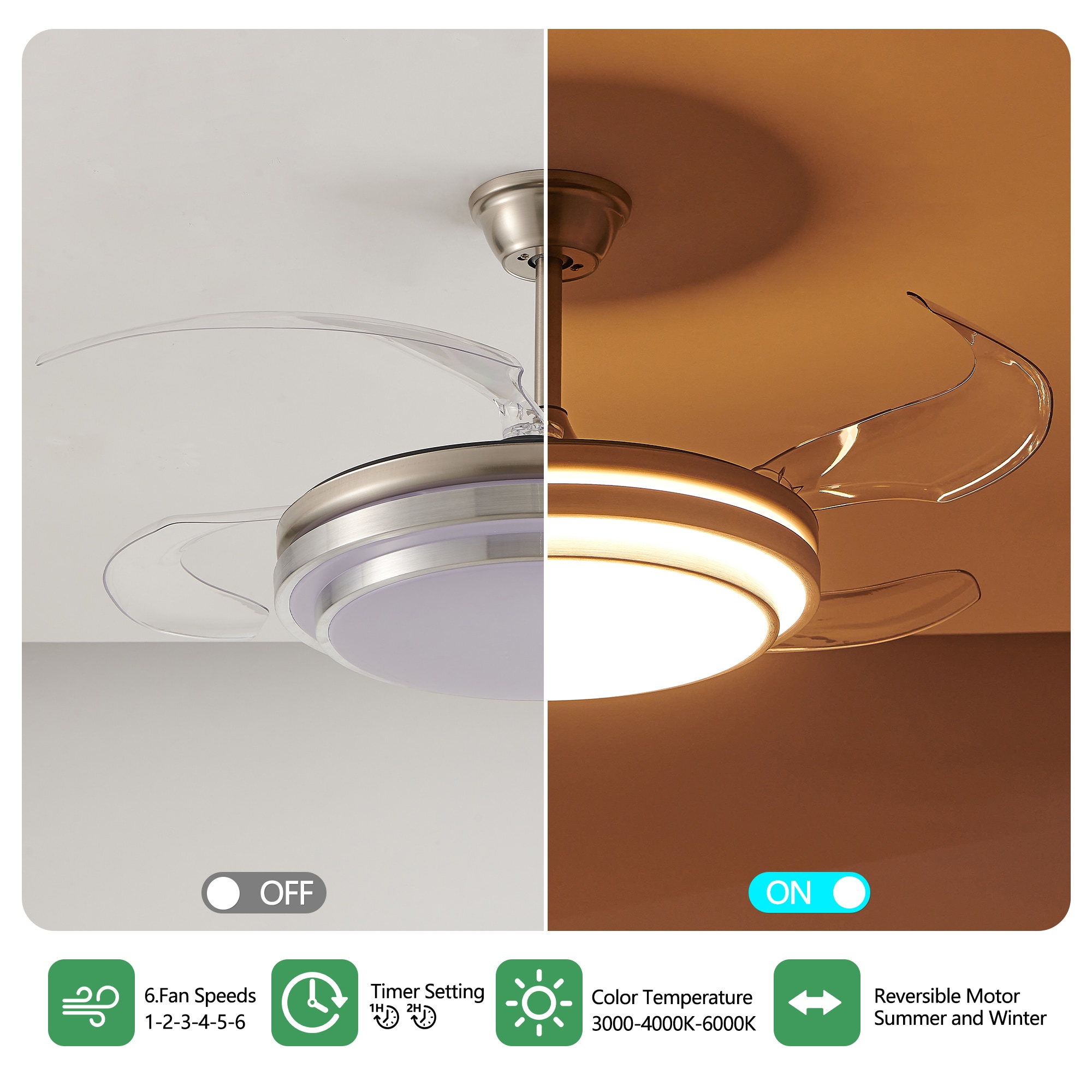 WELLFOR VTZEL47ORB Ceiling-Fans - View #7
