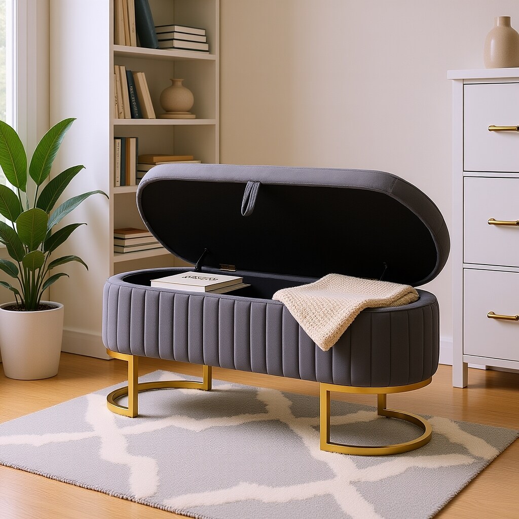 Homy Casa W1117P176450-LWS Indoor-Ottomans - View #3