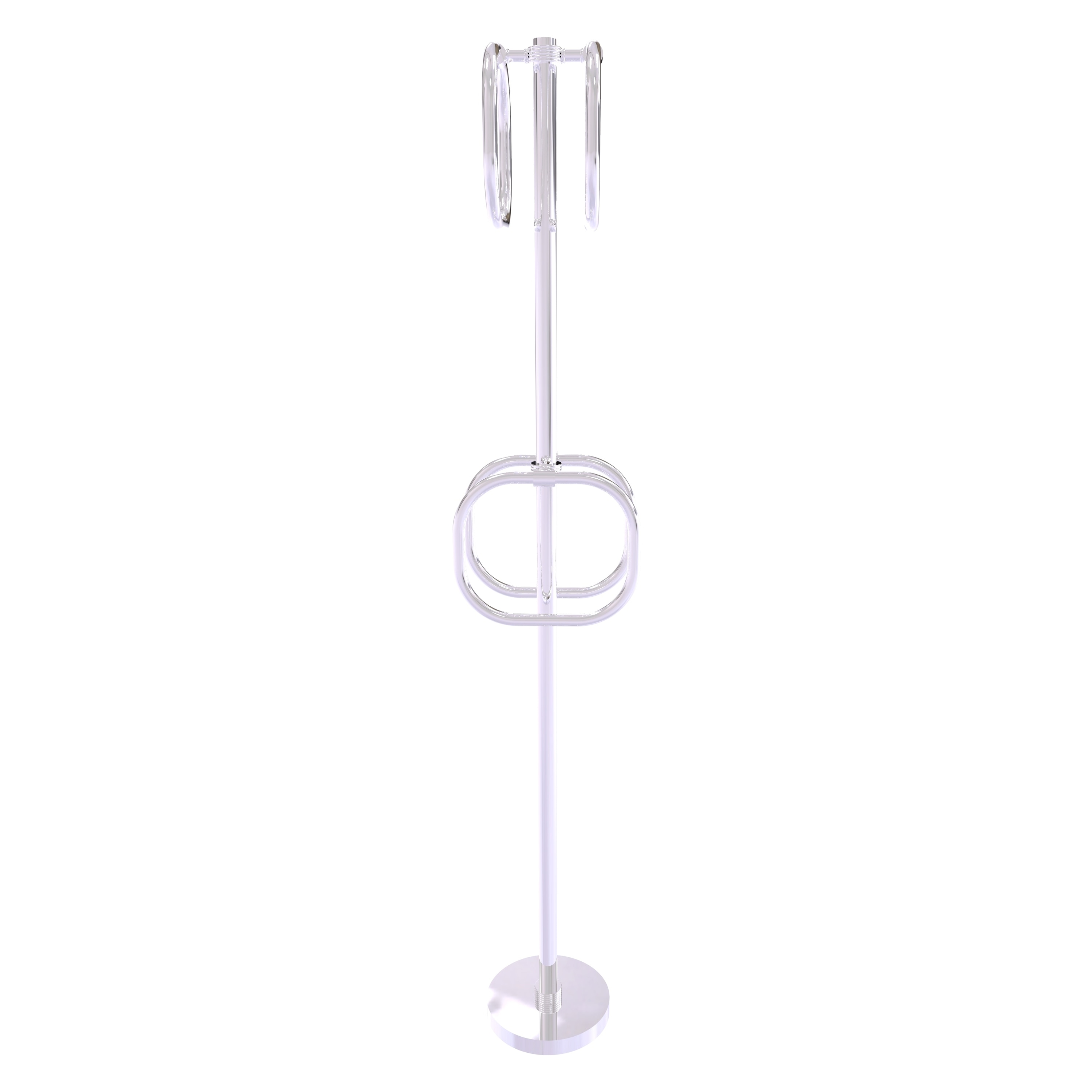 Allied Brass TS-40G-PC Polished Chrome Freestanding floor Single Towel Ring