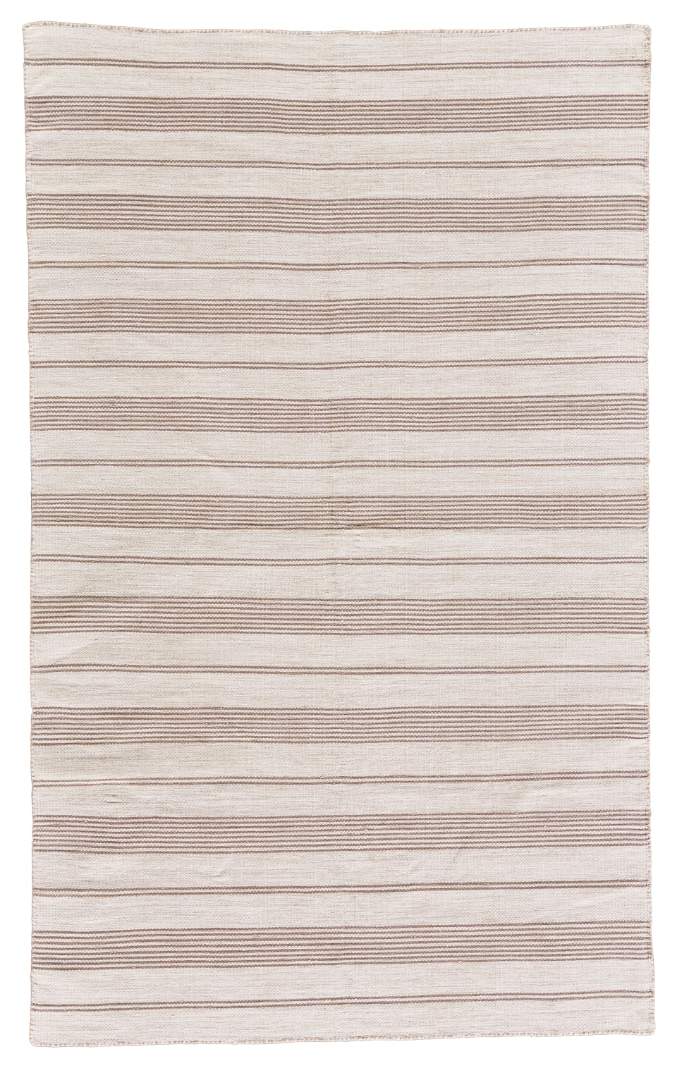 Room Envy 722R0560MSH000E10 Granberg 5 x 8 (ft) Loomed Polyester Rust Orange/Ivory Rectangular Indoor Stripe Coastal Area rug