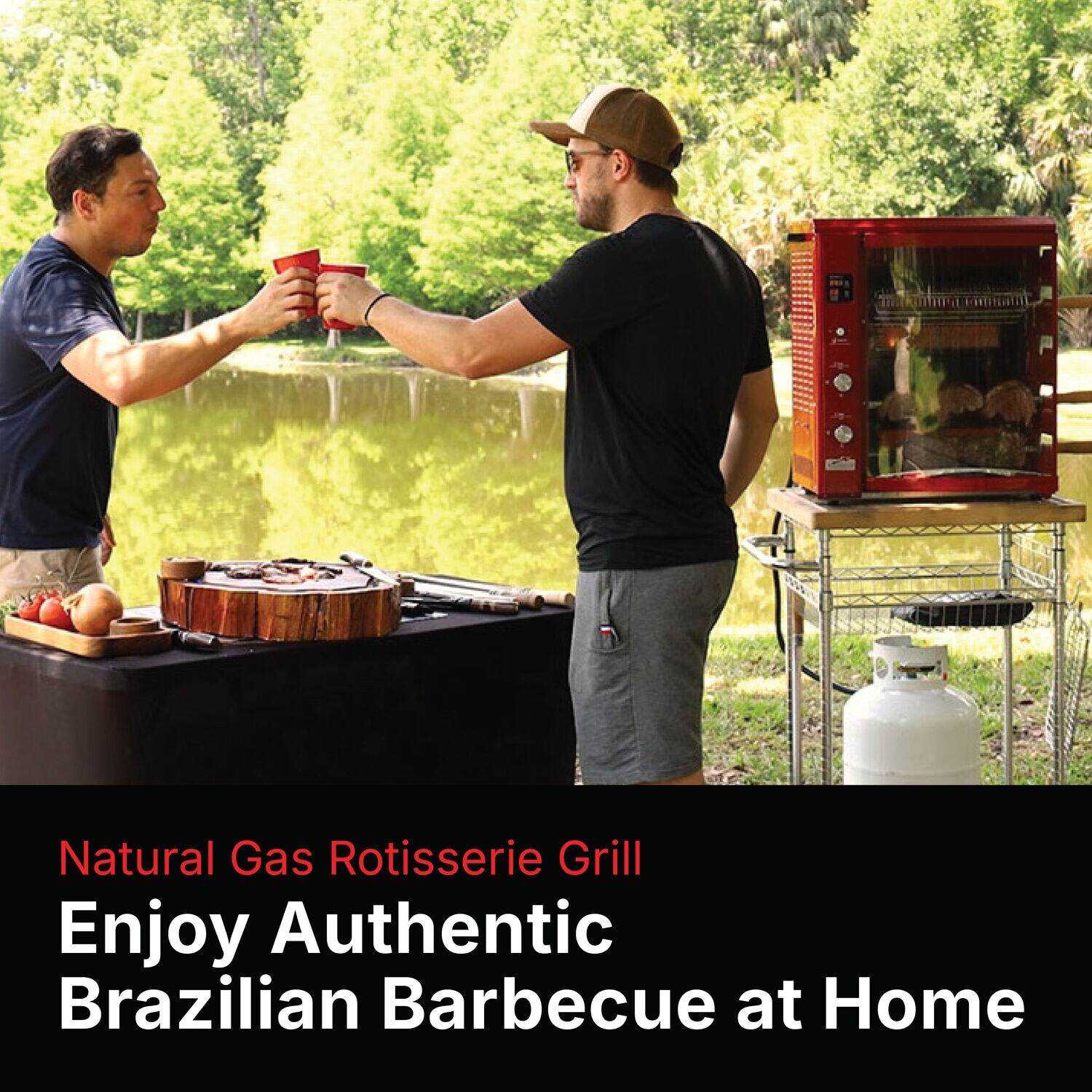 Brazilian Flame BG-05LXK-RED Tabletop-Grills - View #8