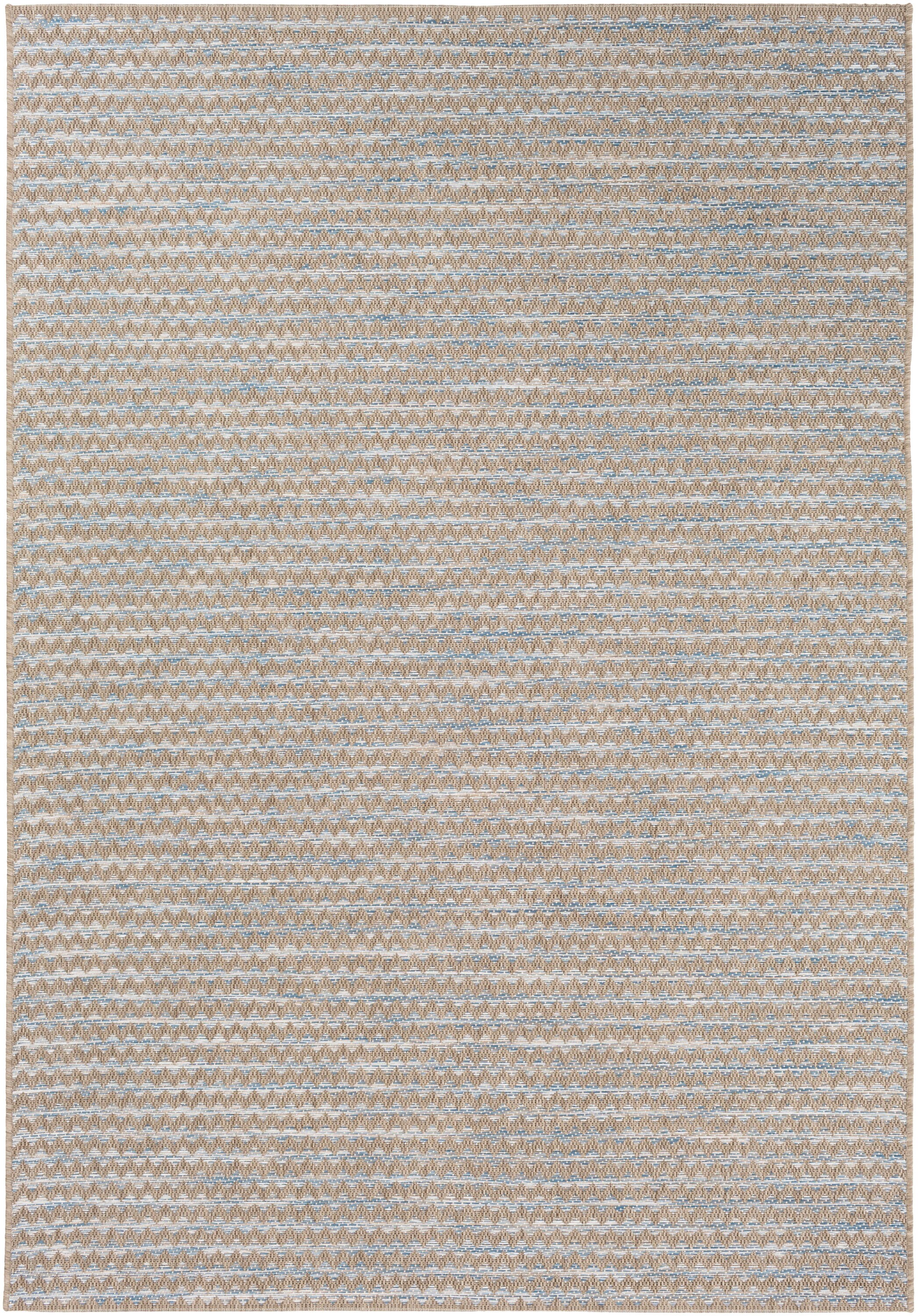 Surya STZ6009-457 Santa Cruz 4 x 6 Taupe Indoor/Outdoor Chevron Mid-century Modern Area Rug