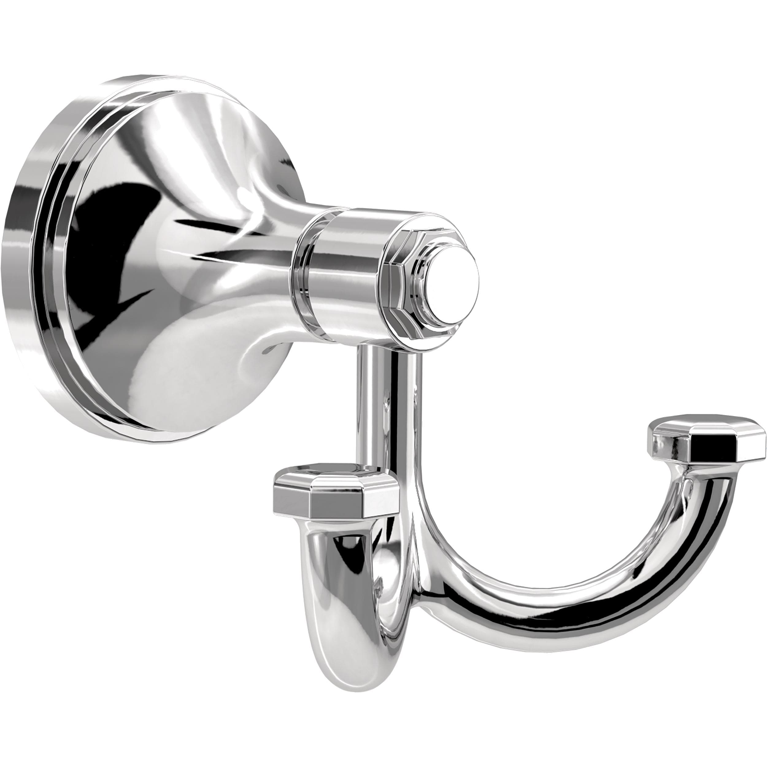 Franklin Brass WDRF35-PC Woodruff Polished Chrome Double -Hook Wall mount Towel Hook