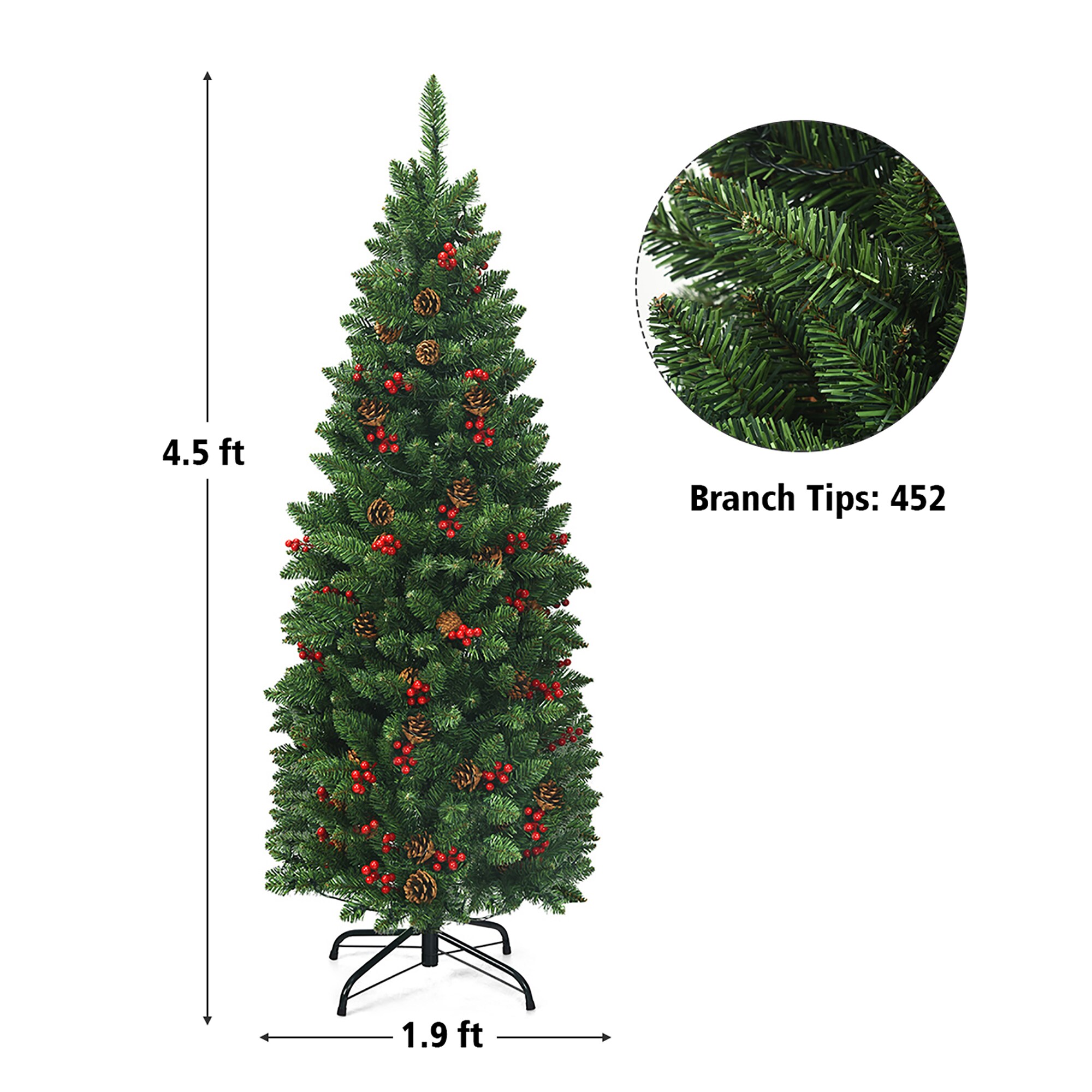 Costway CM22853US Artificial-Christmas-Trees - View #12