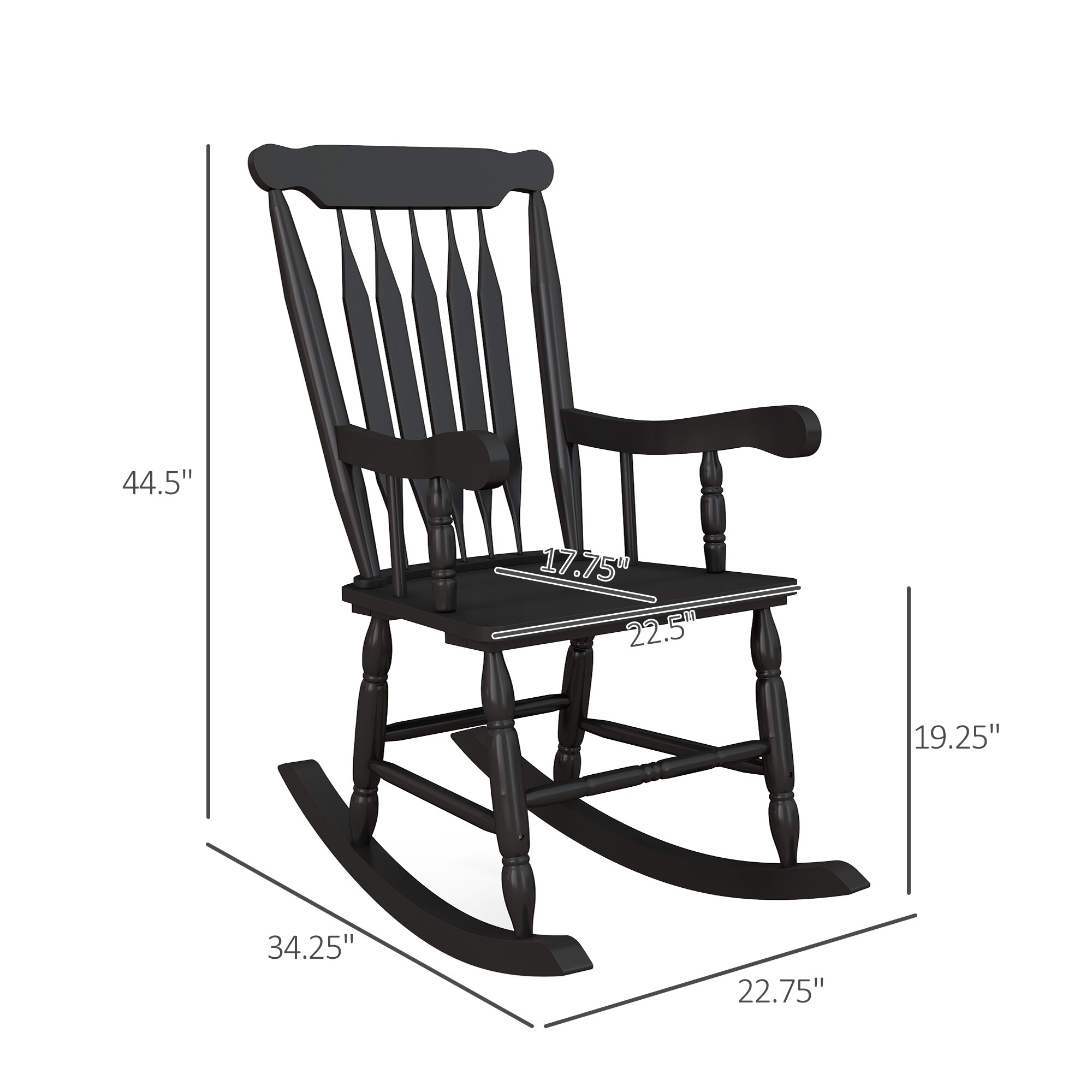 Outsunny 84G-342V00BK Patio-Chairs - View #3