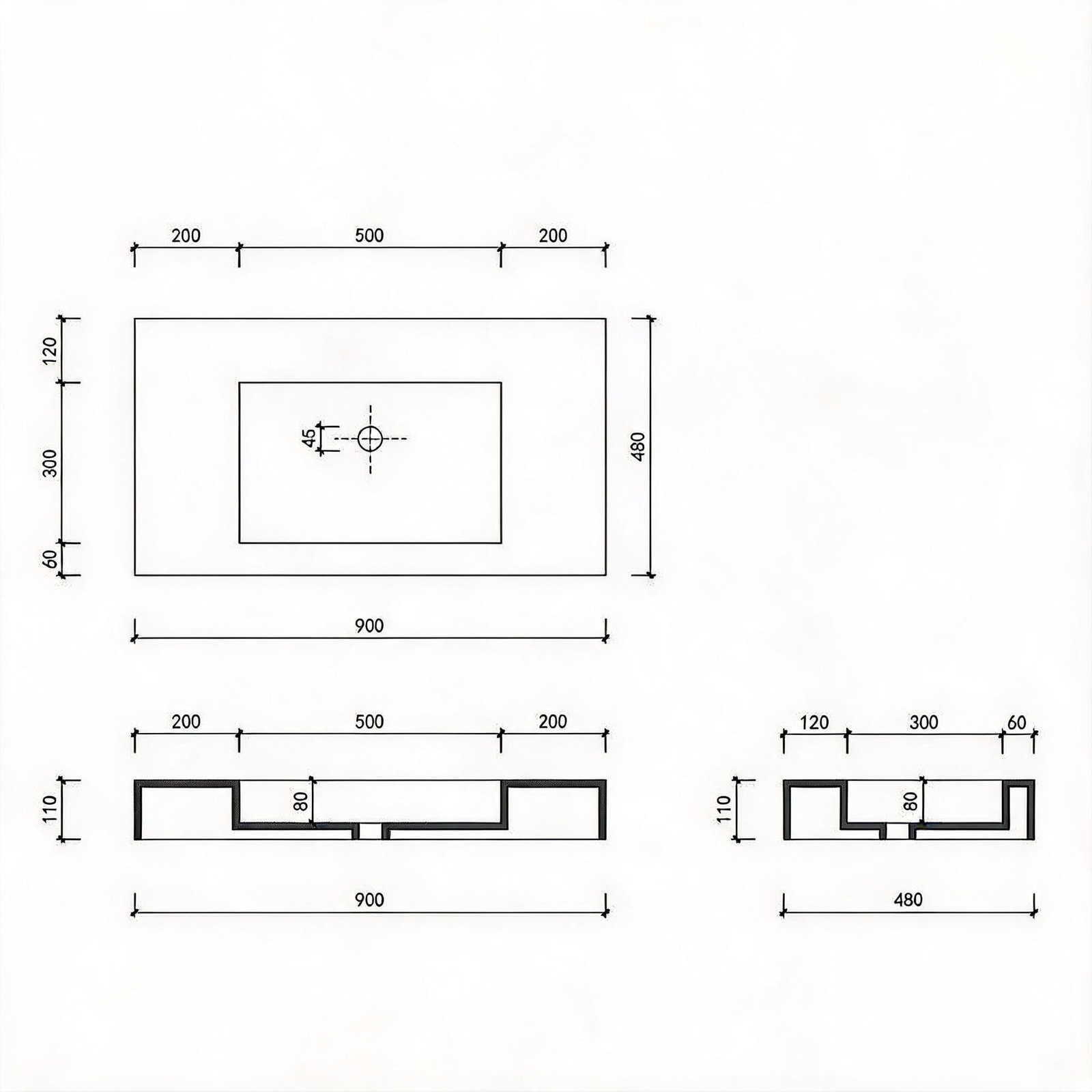 LIVACA LYR100196 Bath-Sink - View #5