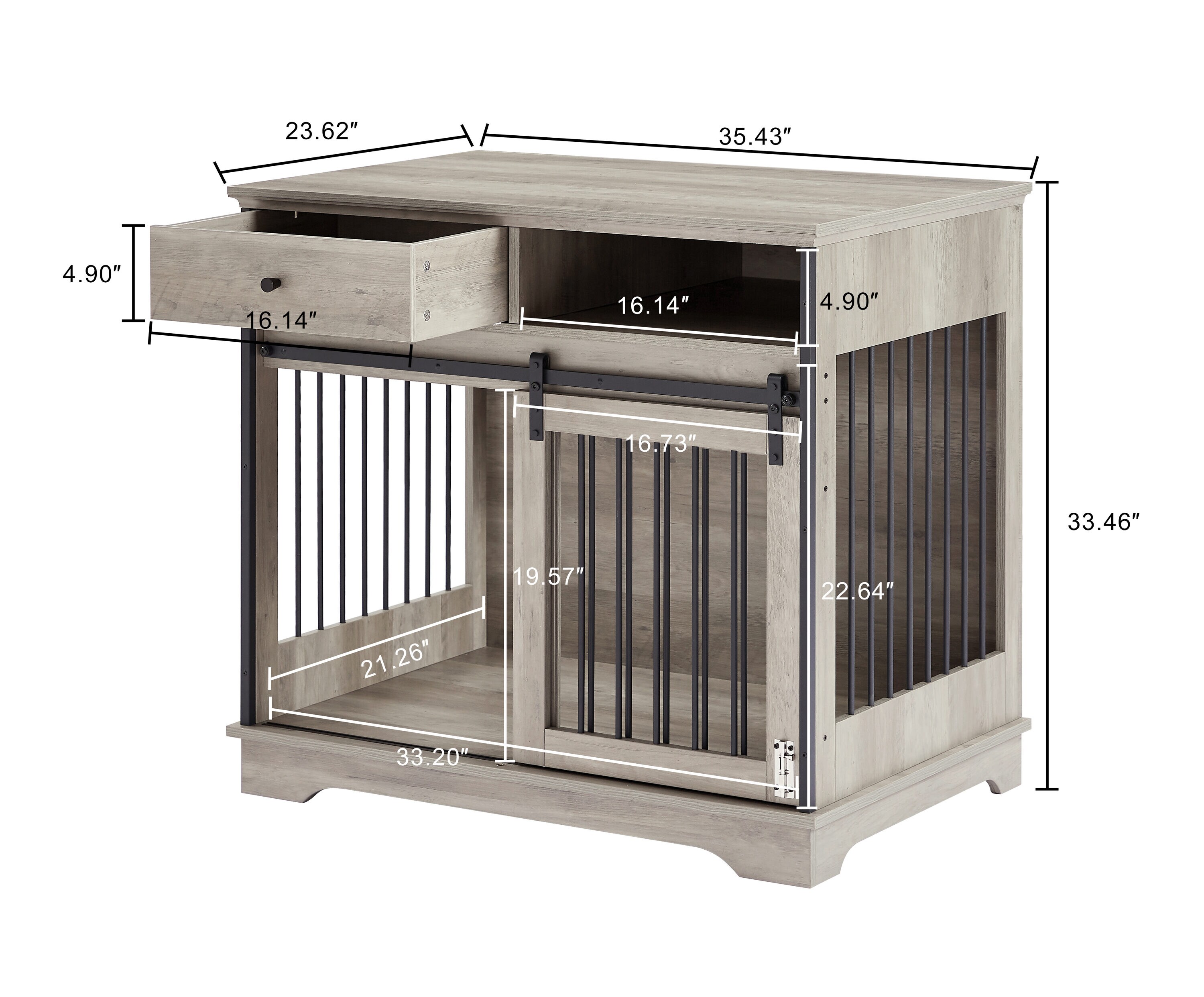 LIVIZA GIJ-DC004S-35BN Pet-Crates-Carriers - View #2