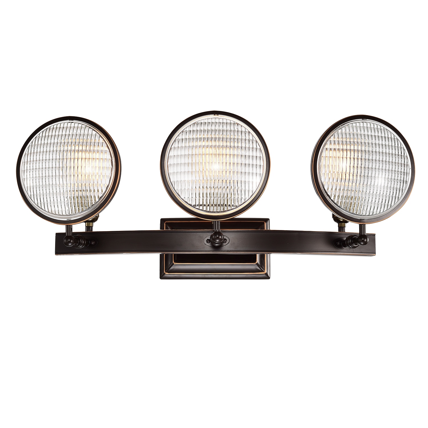 Edvivi EW5263-OB Cartwright 26-in 3 -Light Oil-rubbed Bronze Industrial Vanity light