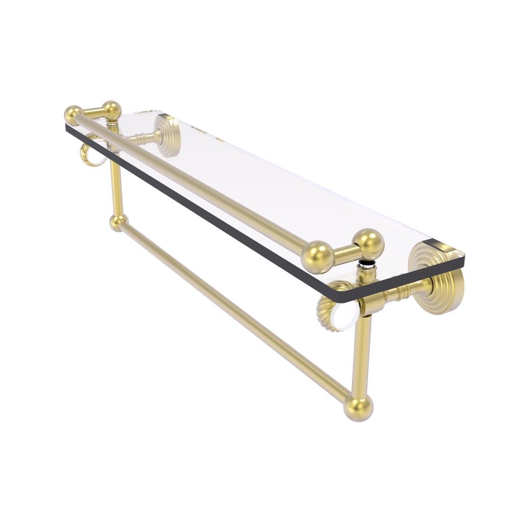 Allied Brass PG-1TBT-22-GAL-SBR Pacific Grove Satin Brass Wall mount Bathroom Shelf ( 22-in x 6.8-in x 5-in )