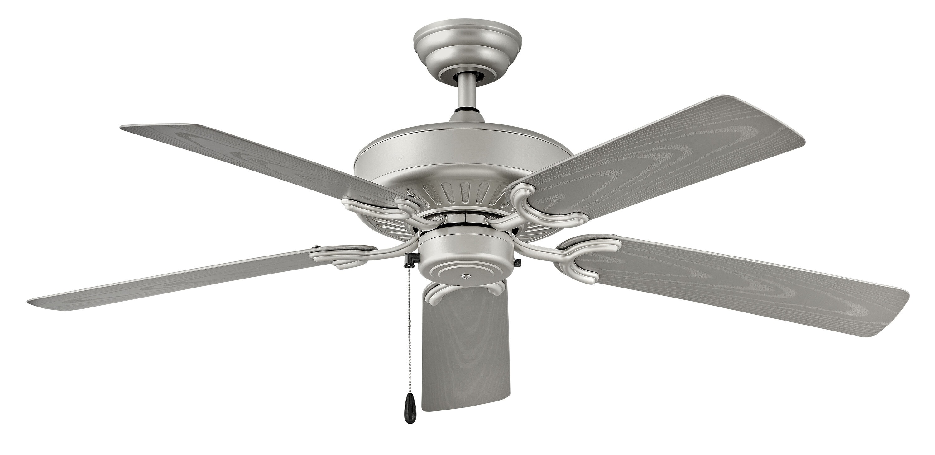 Hinkley 901652FBN-NWA Oasis 52-in Outdoor Brushed Nickel with Silver Blades Ceiling Fan Light Kit Compatible ( 5 -Blade )