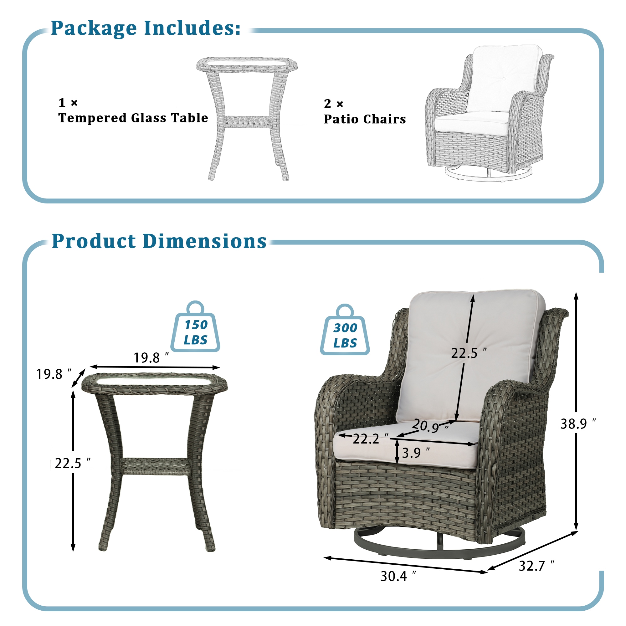 Dreamsidea ODF26-03 Patio-Chairs - View #3
