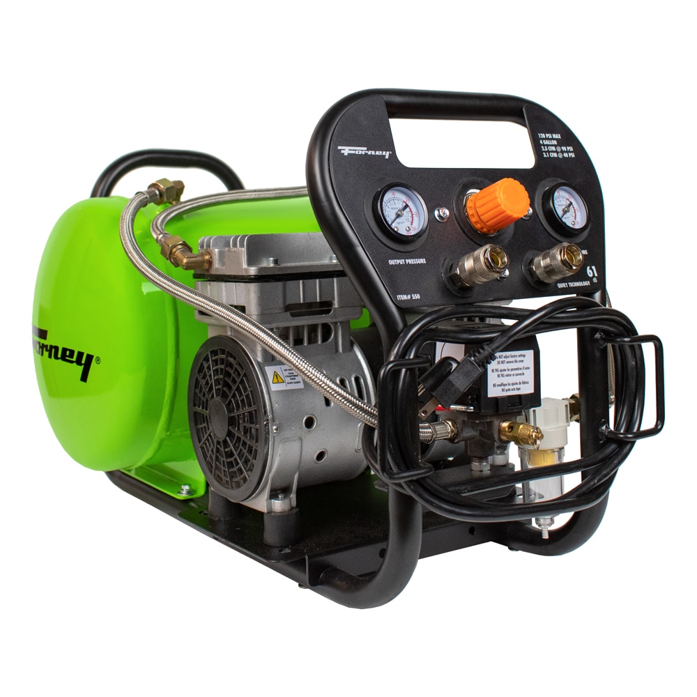 Forney 4-Gallon Portable Electric 120 PSI Horizontal Air Compressor 550 Sansujyuku sansujyuku.com