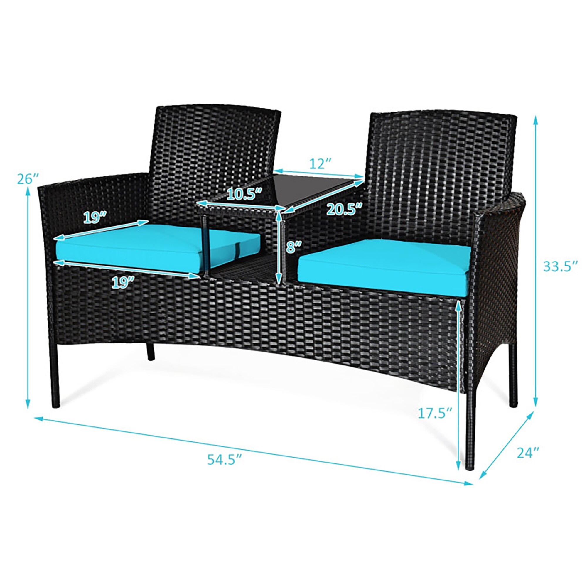 CASAINC CEW-CYHZ012-BL-DB13 Patio-Chairs - View #5