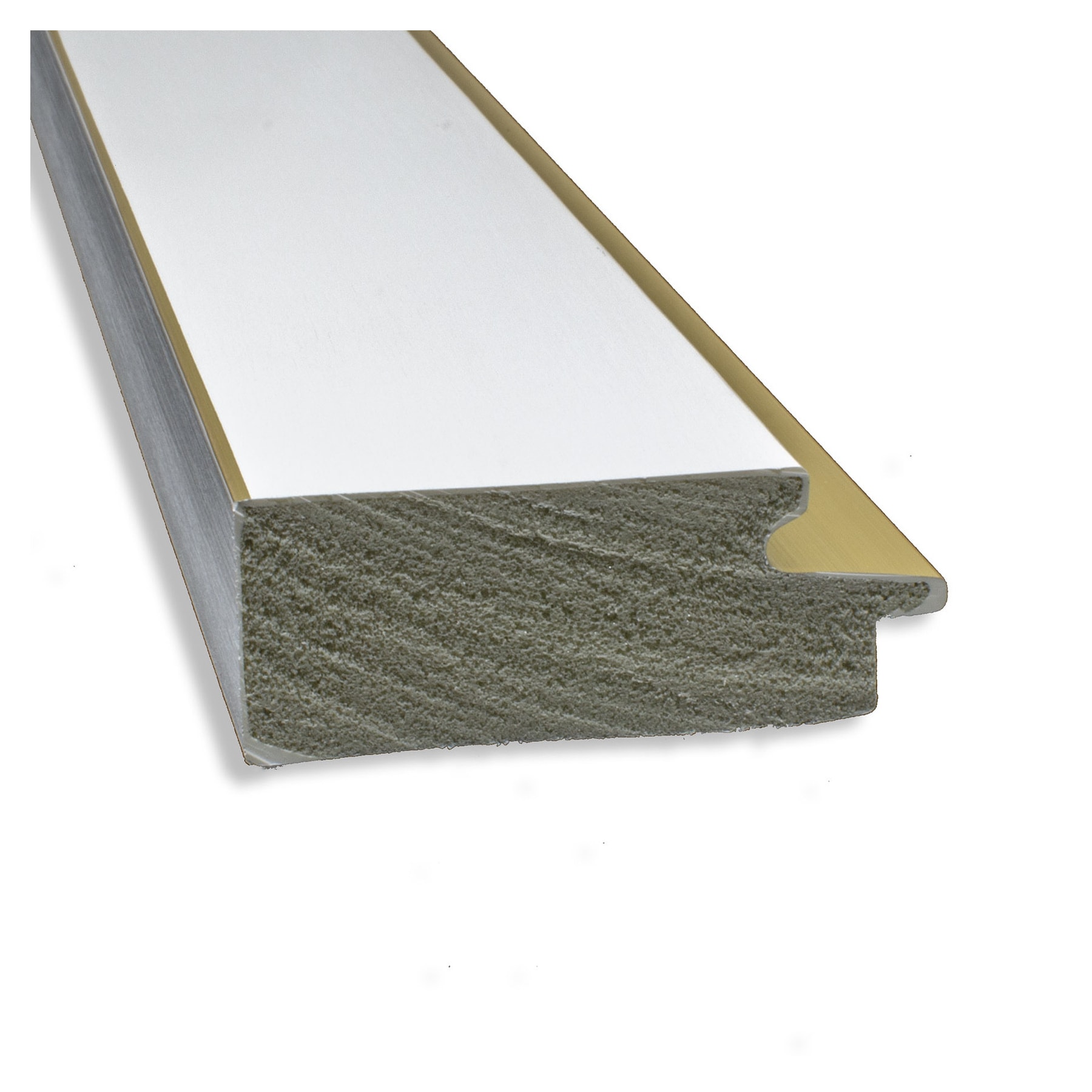 Eva White Gold Polystyrene Wall Picture Frame 11x14