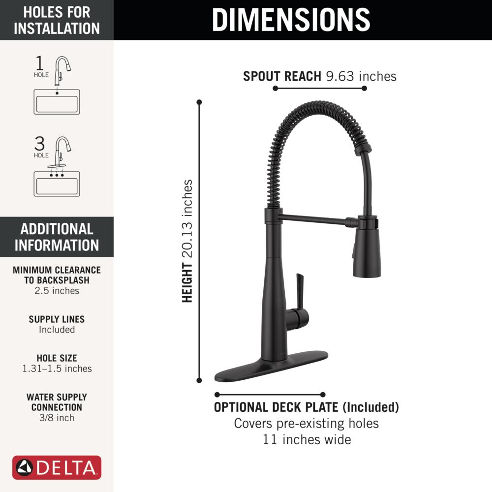 Delta 9613-BL-DST Kitchen-Faucets - View #4