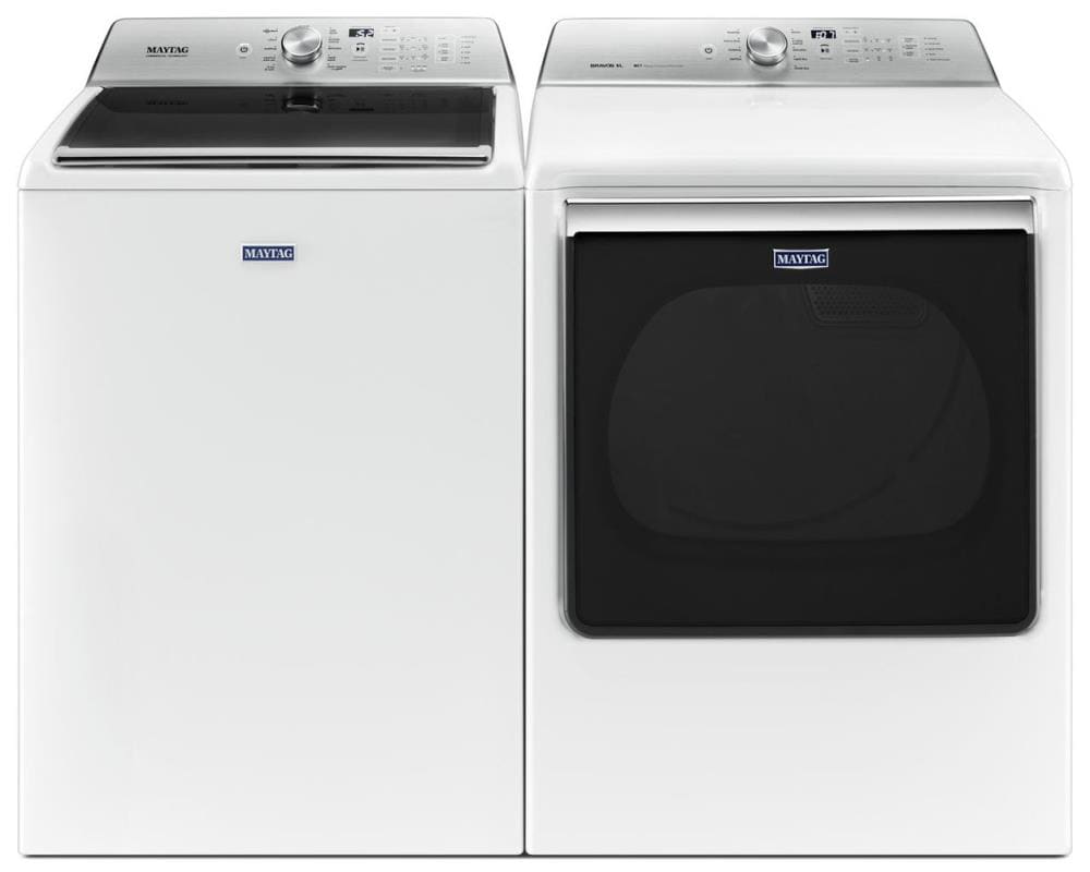 Maytag 5.2cu ft High Efficiency Agitator TopLoad Washer (White) at