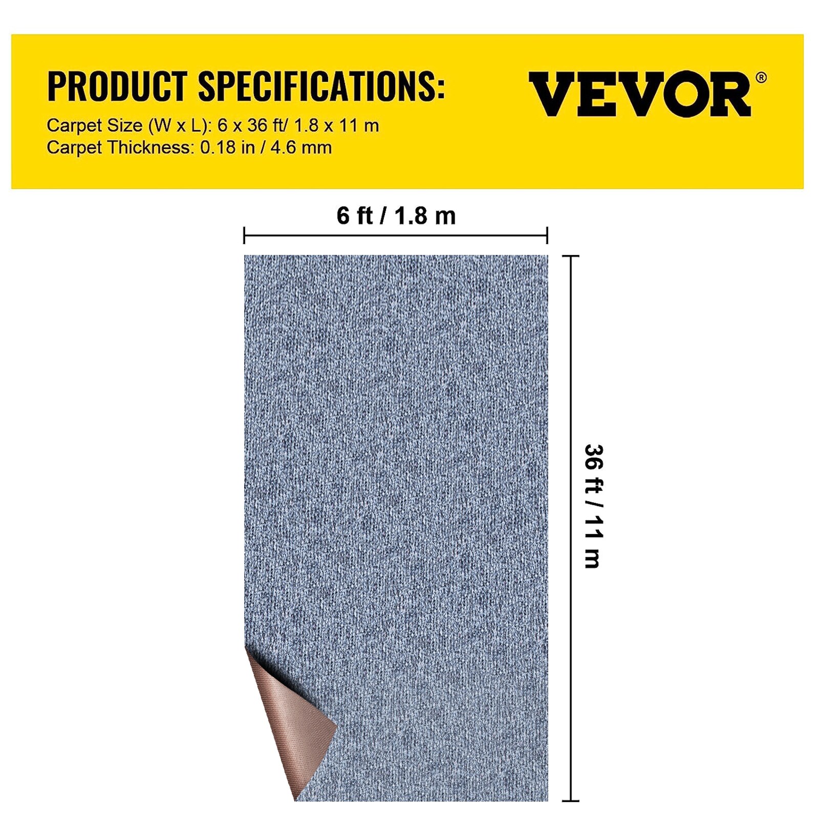 VEVOR JZXWDTHS1.8X11M01V0 Carpet-Panel - View #8