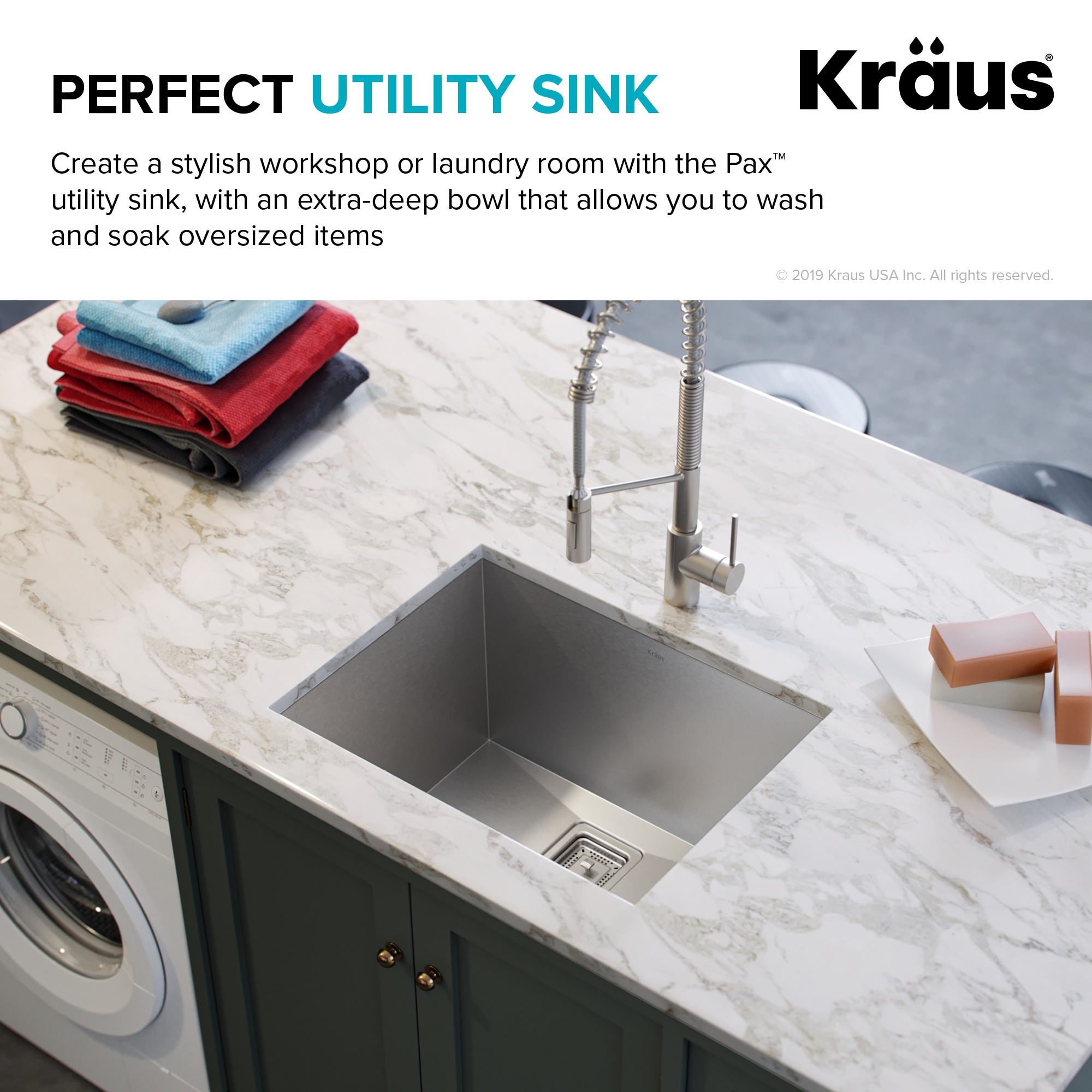 Kraus KWU100-23L 23 Workstation Kitchen Sink With Accessories