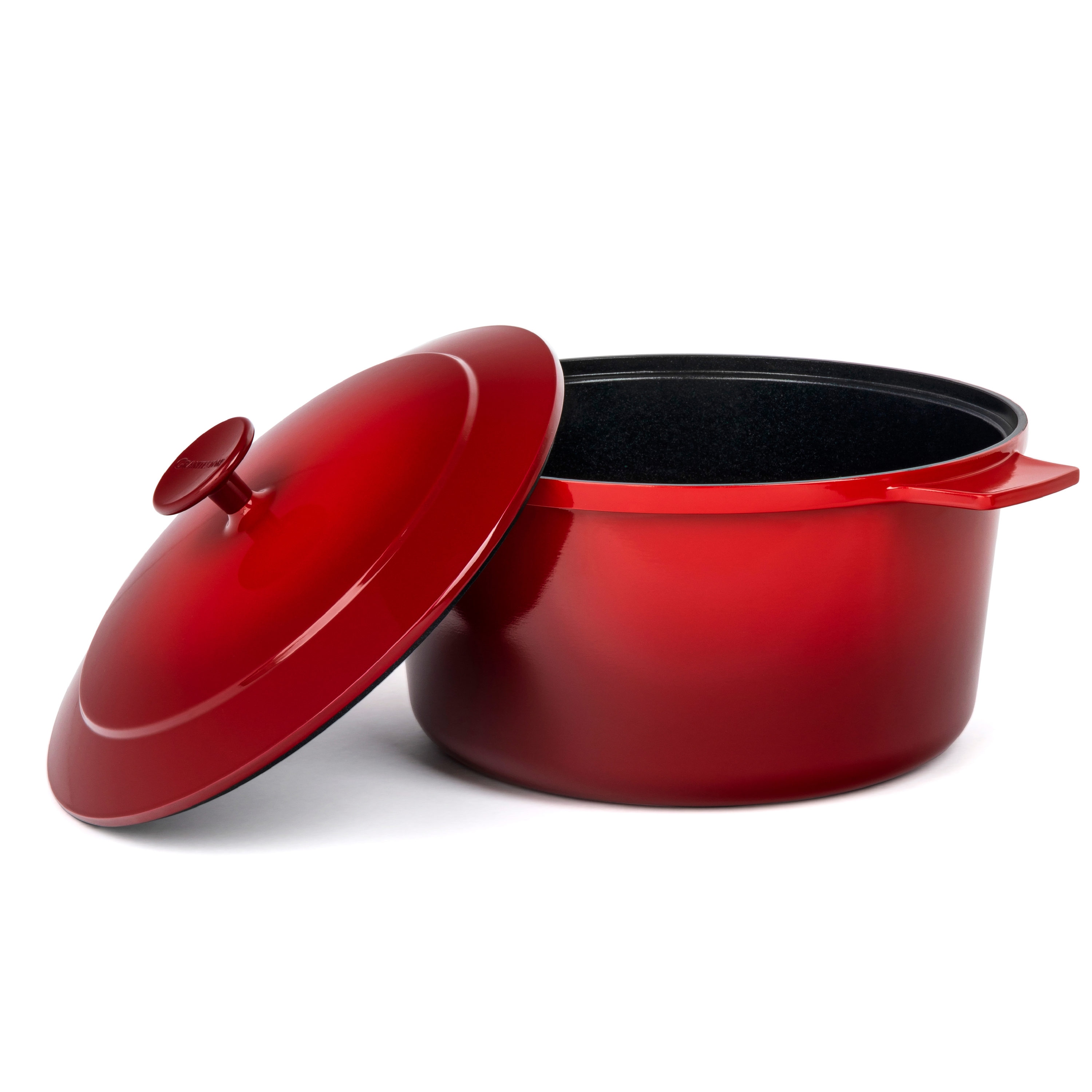 Cuisinart Chef's Classic Enameled Cast Iron 5-quart Round Caserole In  Cardinal Red, Cookware Sets, Household