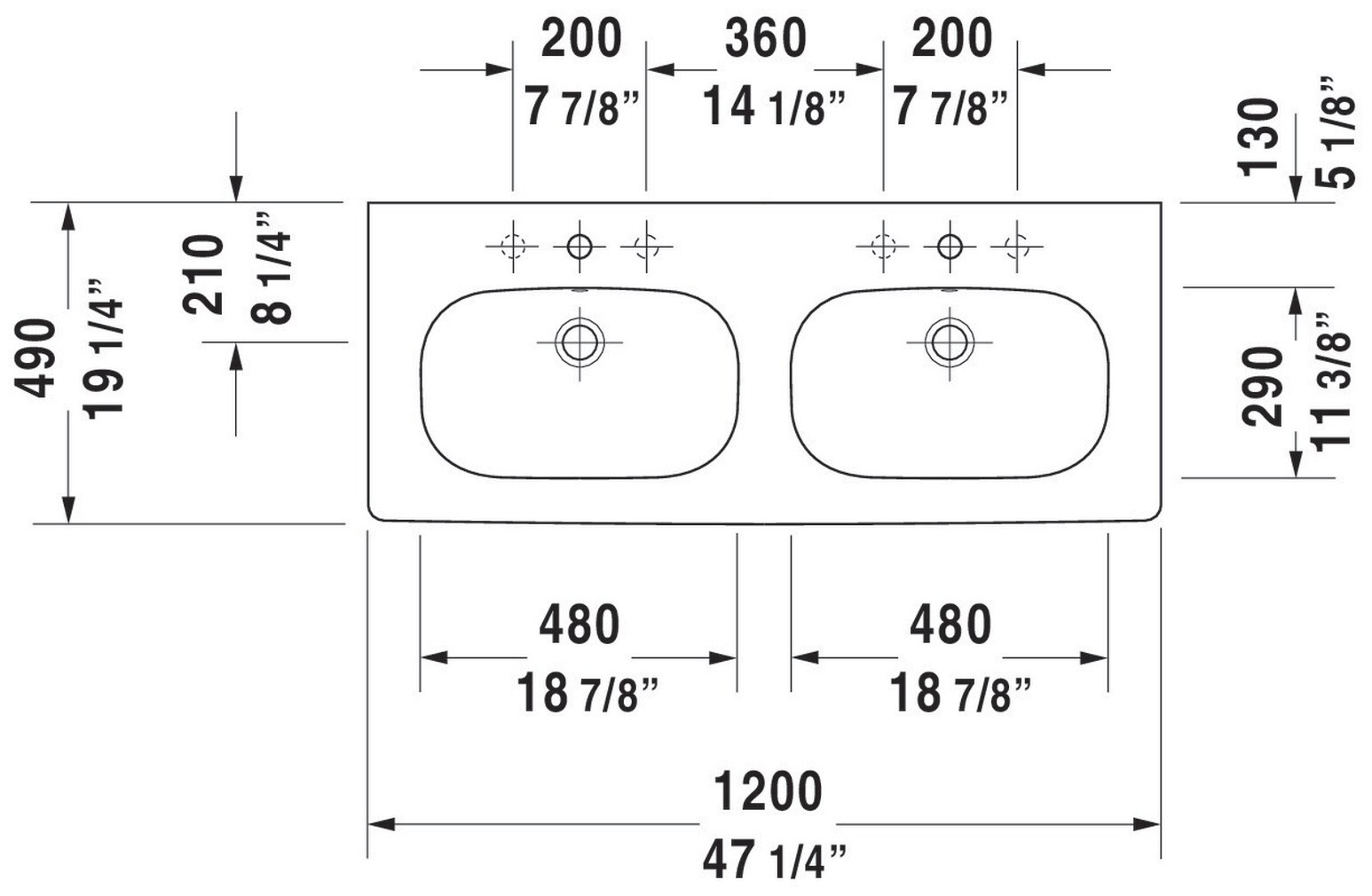 Duravit 03481200002 Bath-Sink - View #9