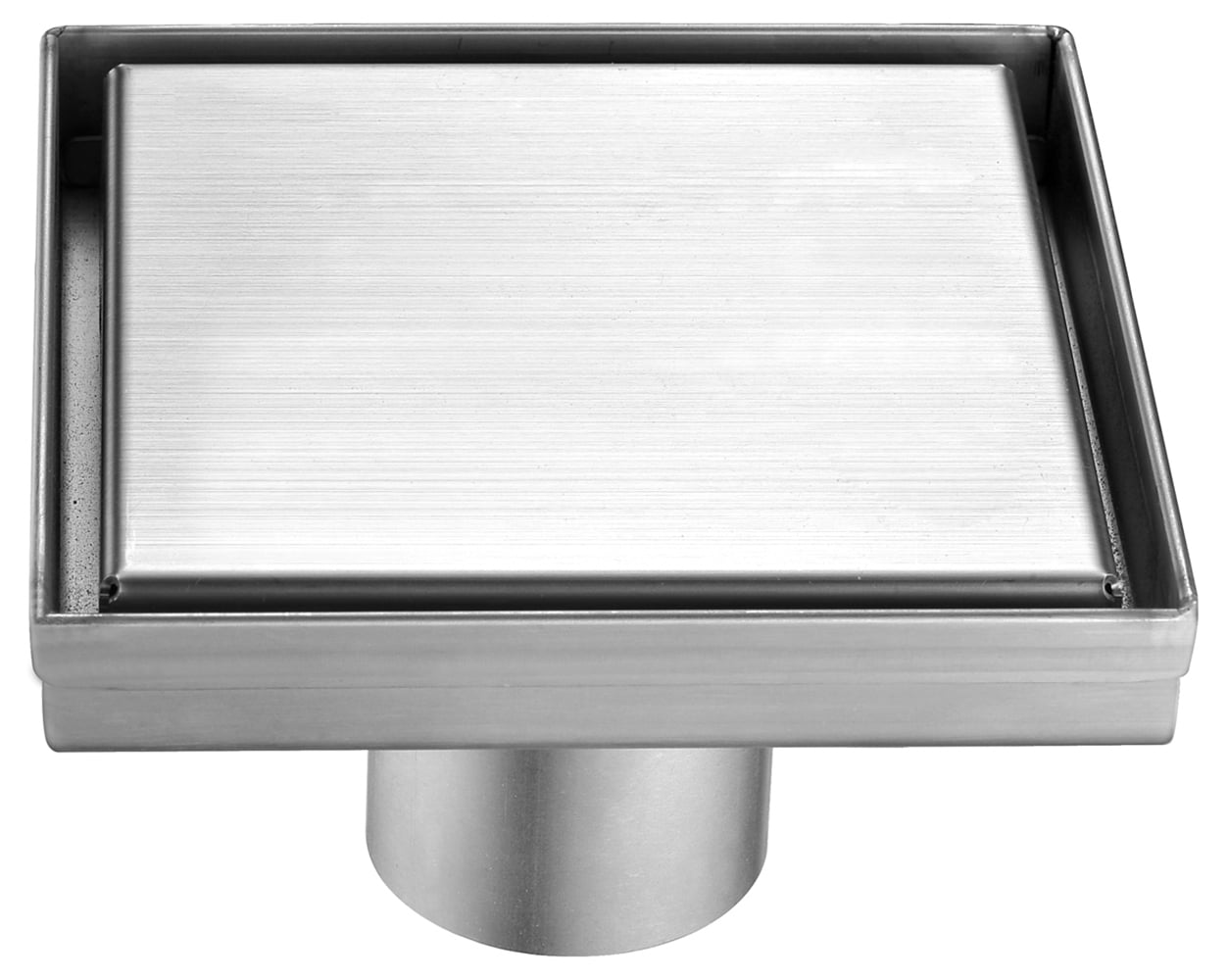 ALFI ABSD55B-BSS 5.25-in x 5.25-in Brushed Stainless Steel Linear shower drain
