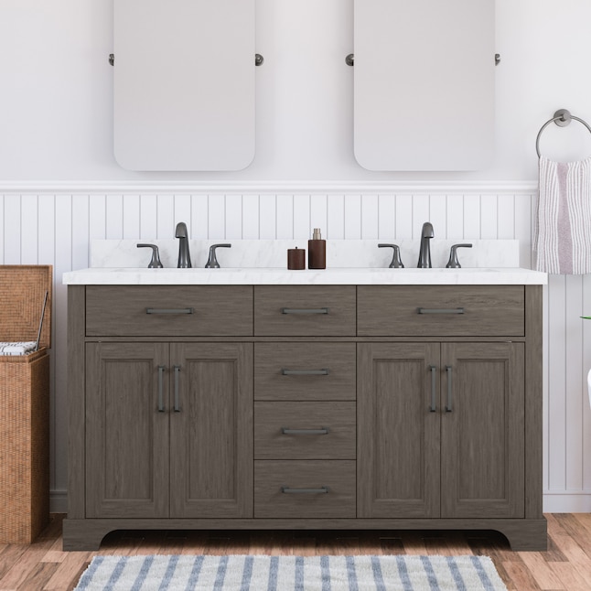 Undermount Double Sink Bathroom Vanity, What Is Best Top For Bathroom Vanity