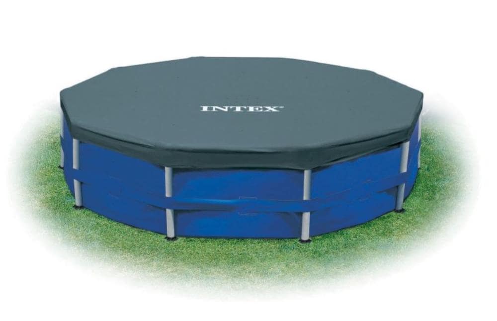 Intex 15-ft x 15-ft Vinyl Safety Round Pool Cover in the Covers department Lowes.com