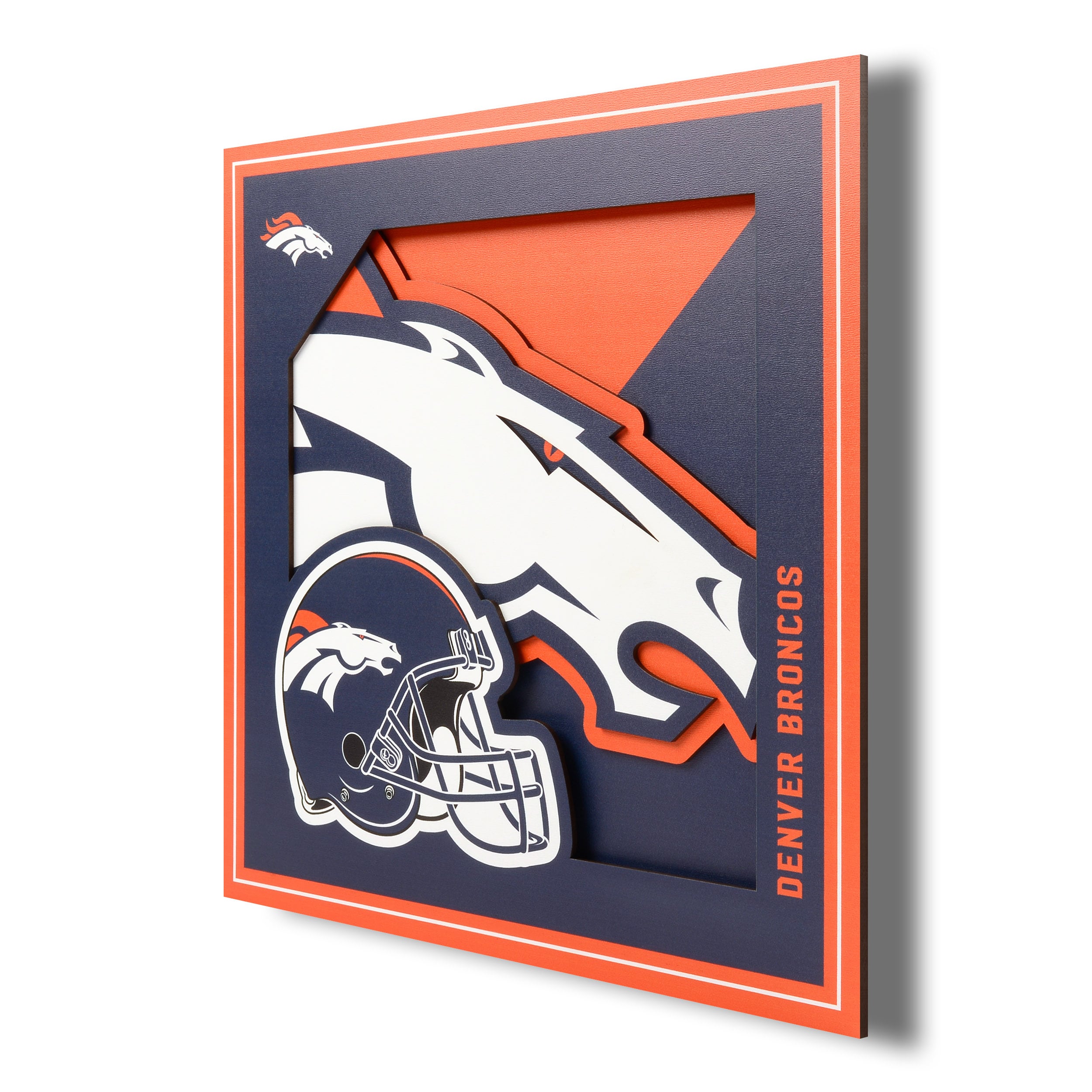 Fan Creations NFL Denver Broncos Unisex Denver Broncos Authentic Helmet,  Team Color, 12 inch