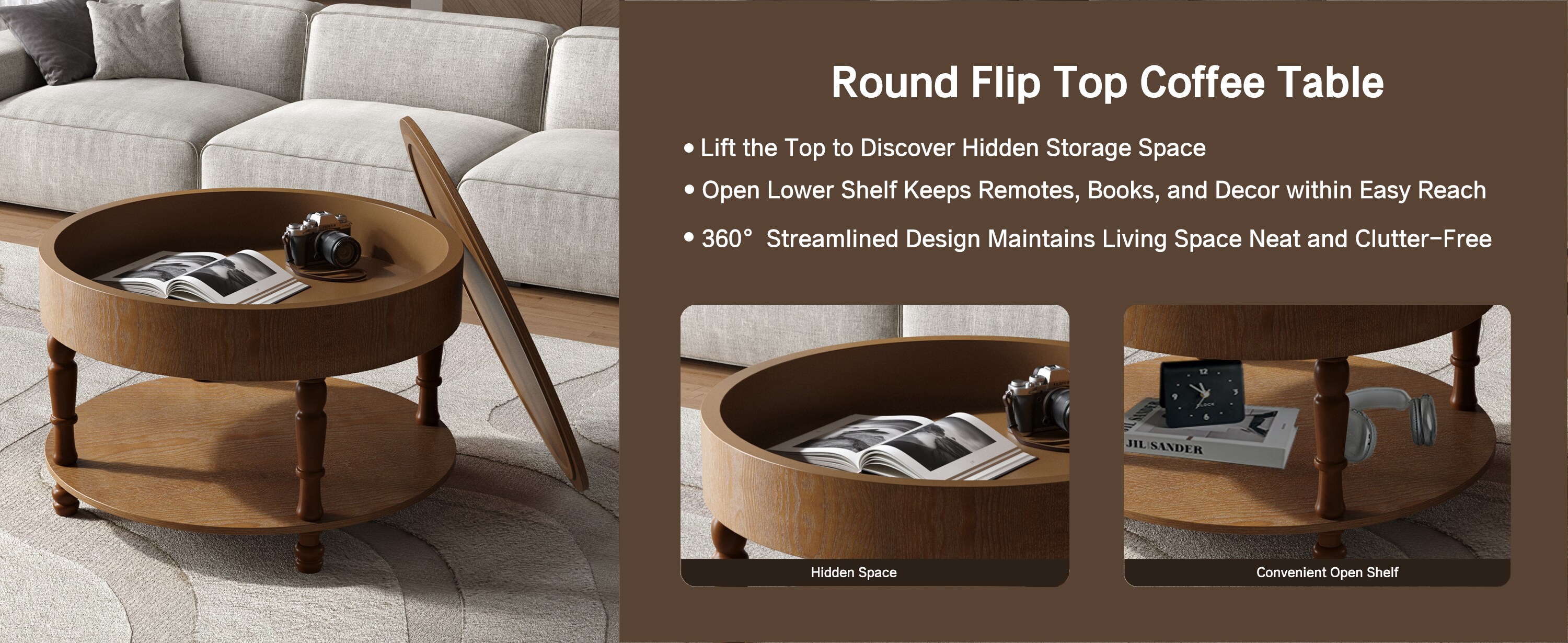 Wooakway FXLS0604-511Z134 Coffee-Tables - View #5