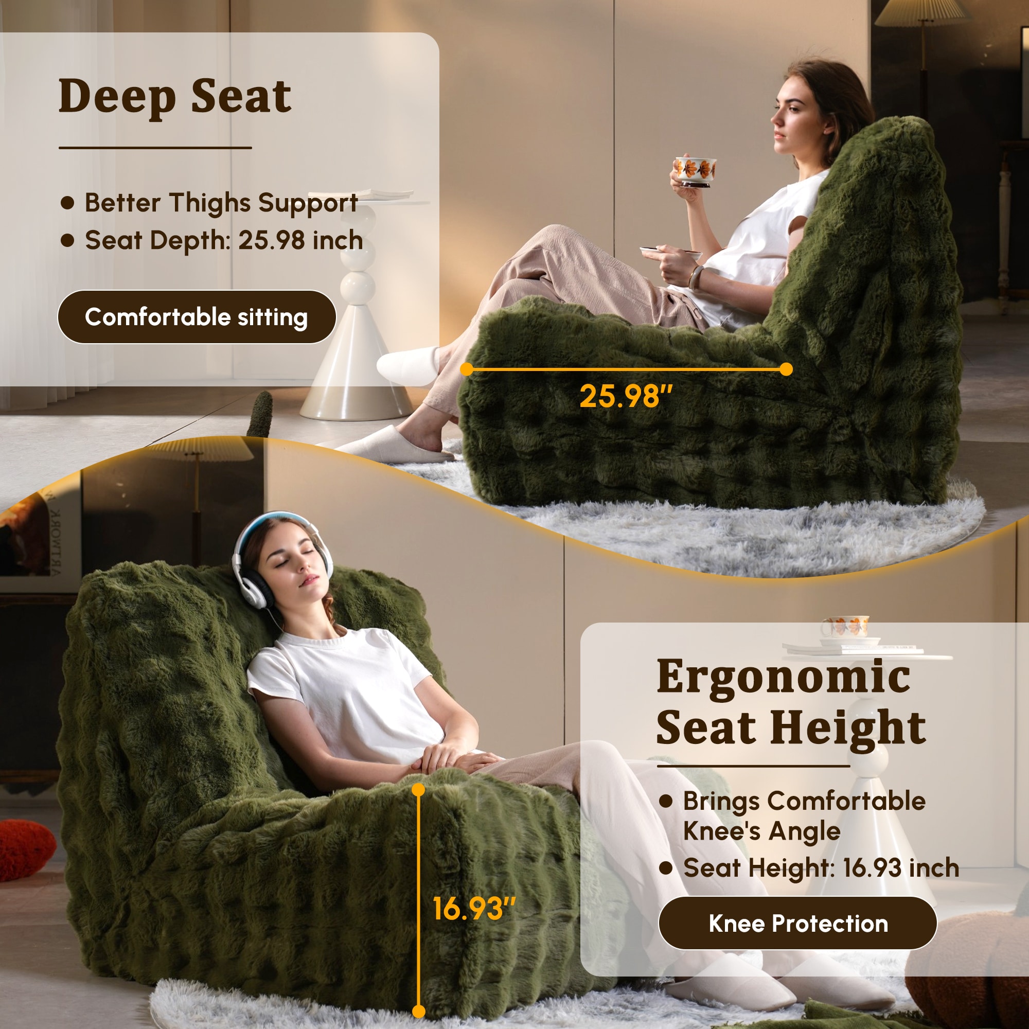 Pouuin SBOO68 Sofas-Loveseats - View #6
