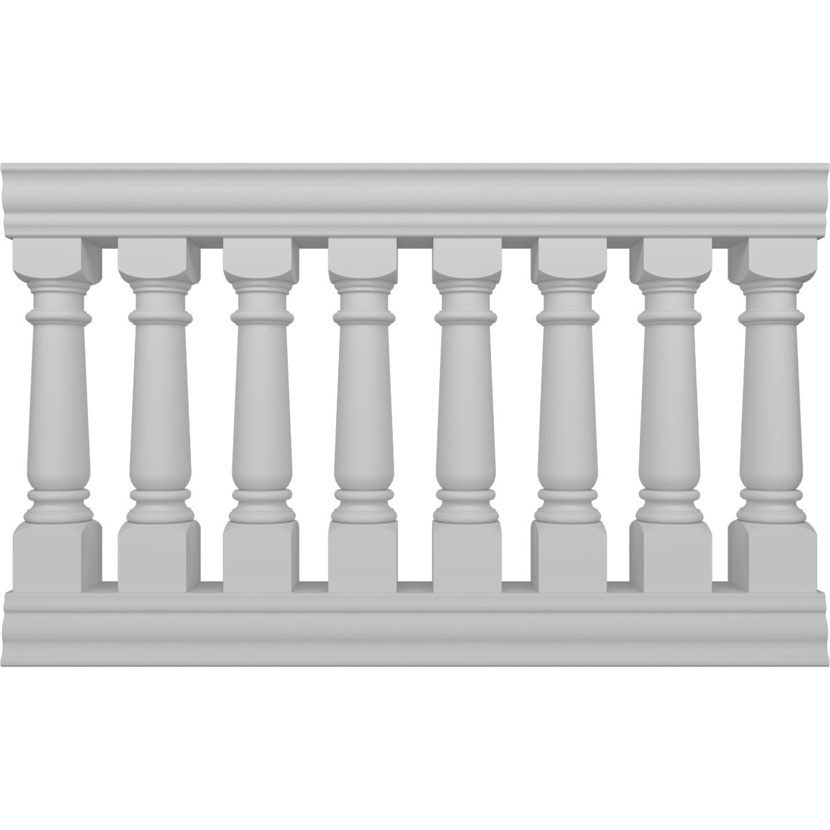 Ekena Millwork BALK40X060WED FiberThane 5-ft x 40-in Wellington Fiberglass Deck Rail Kit