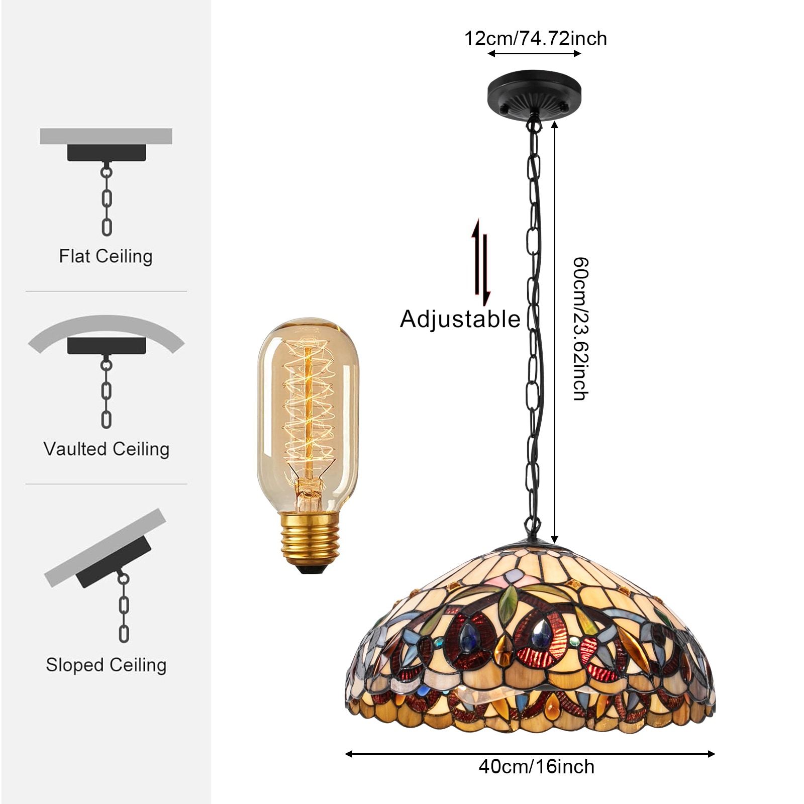 Oukaning HG-HCXLST-4215-US Pendant-Lights - View #4