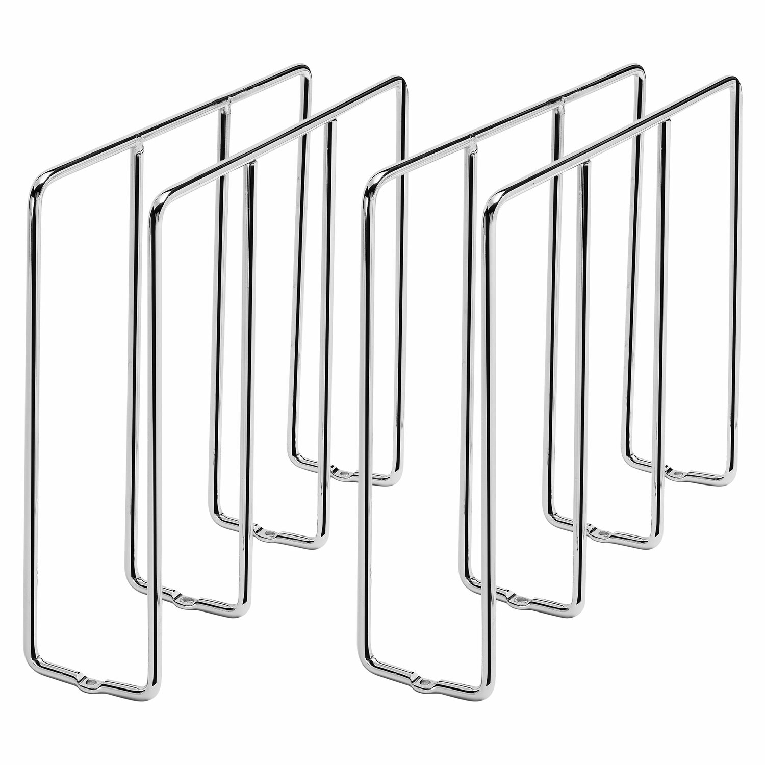 Rev-A-Shelf 159902 2 -Pack 3-Inches W x 10-Inches H x 11.88-Inches D Cabinet-mount Silver Stainless steel Bakeware organizer