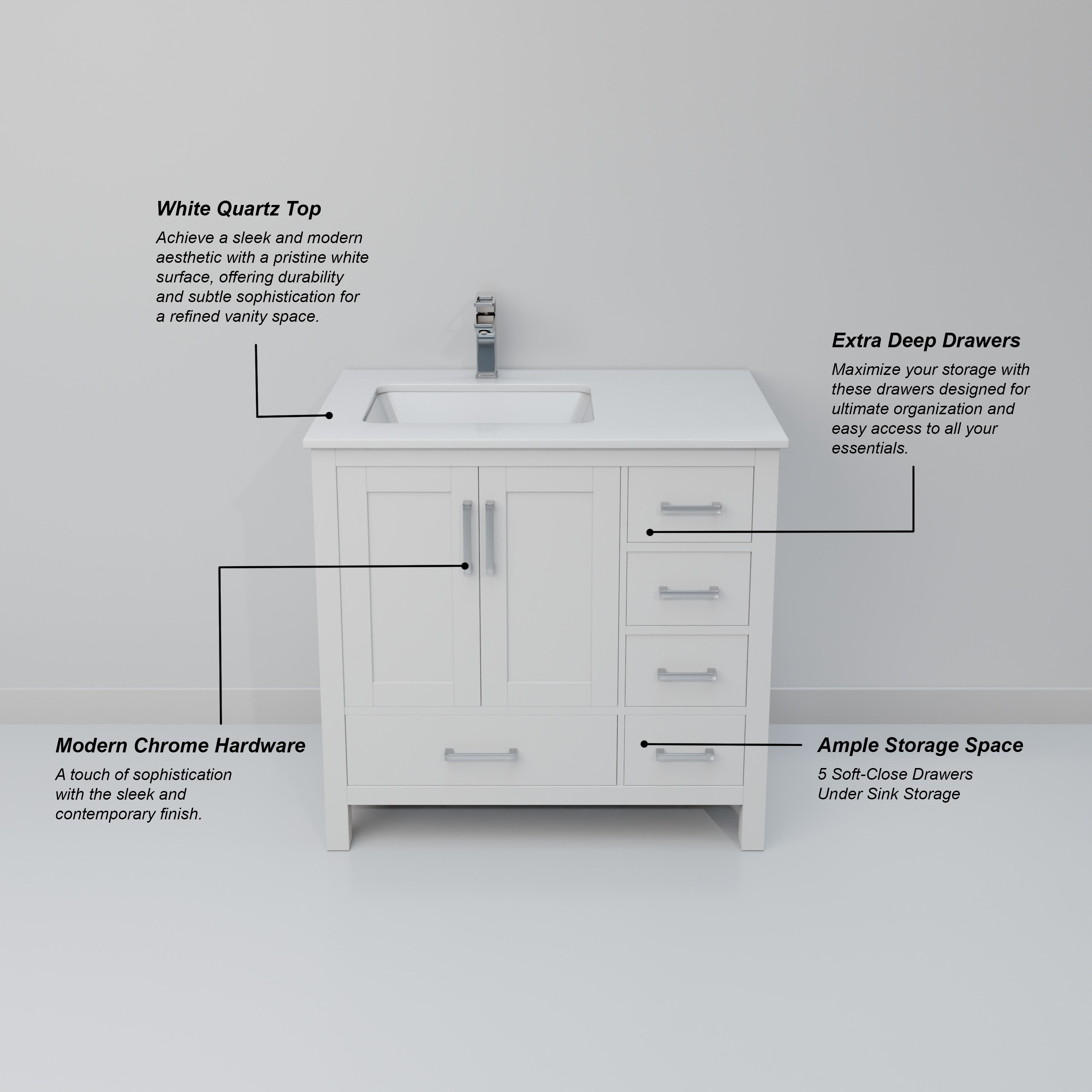 Lexora LJ342236SAWQ000L Bath-Vanity-Combo - View #9