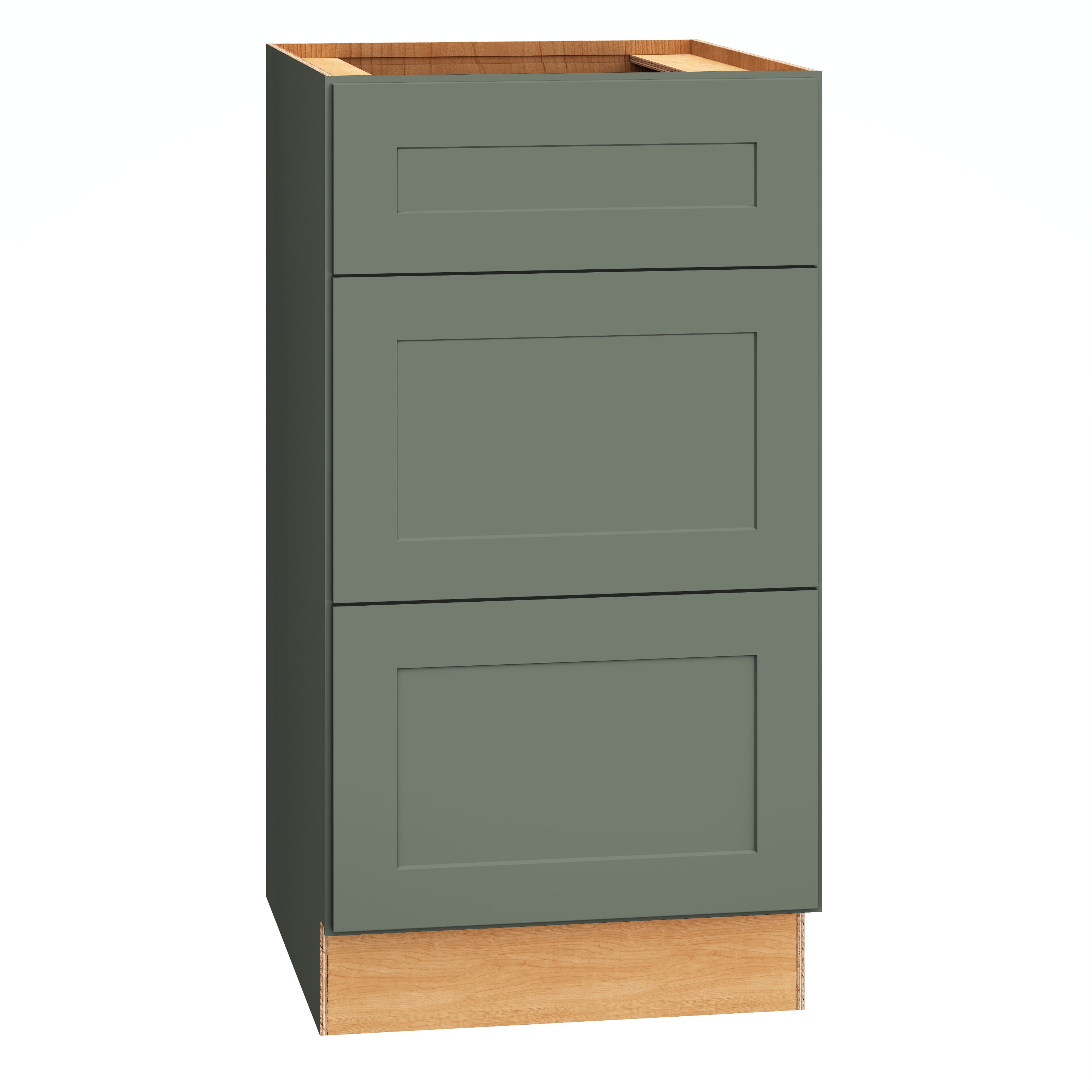 Diamond Express 61H-VDB183421 Jamestown 18-in W x 34.5-in H x 21-in D Retreat Green 3 -Drawer Wood Wall-mount Cabinet Banks