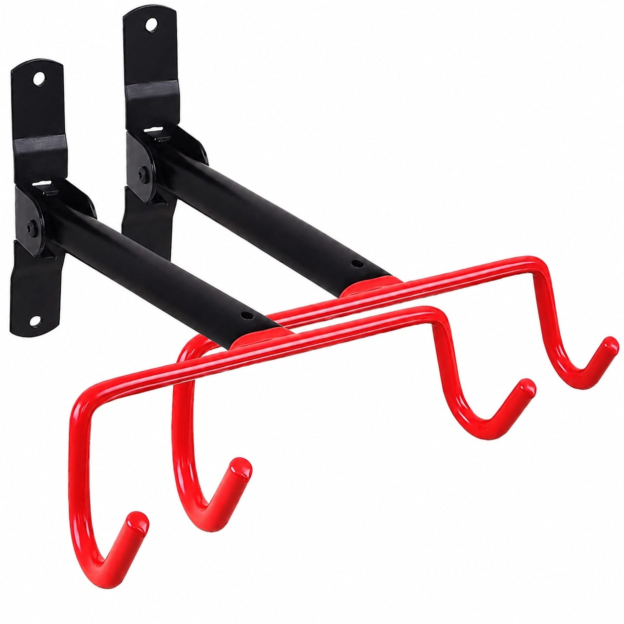 KIWDZFU  Bike Wall Mount Hanger 2 pack Foldable Bicycle Storage Rack with Anti Scratch Rubber for Garage Indoor Shed Easy Install Holds 38 Pounds