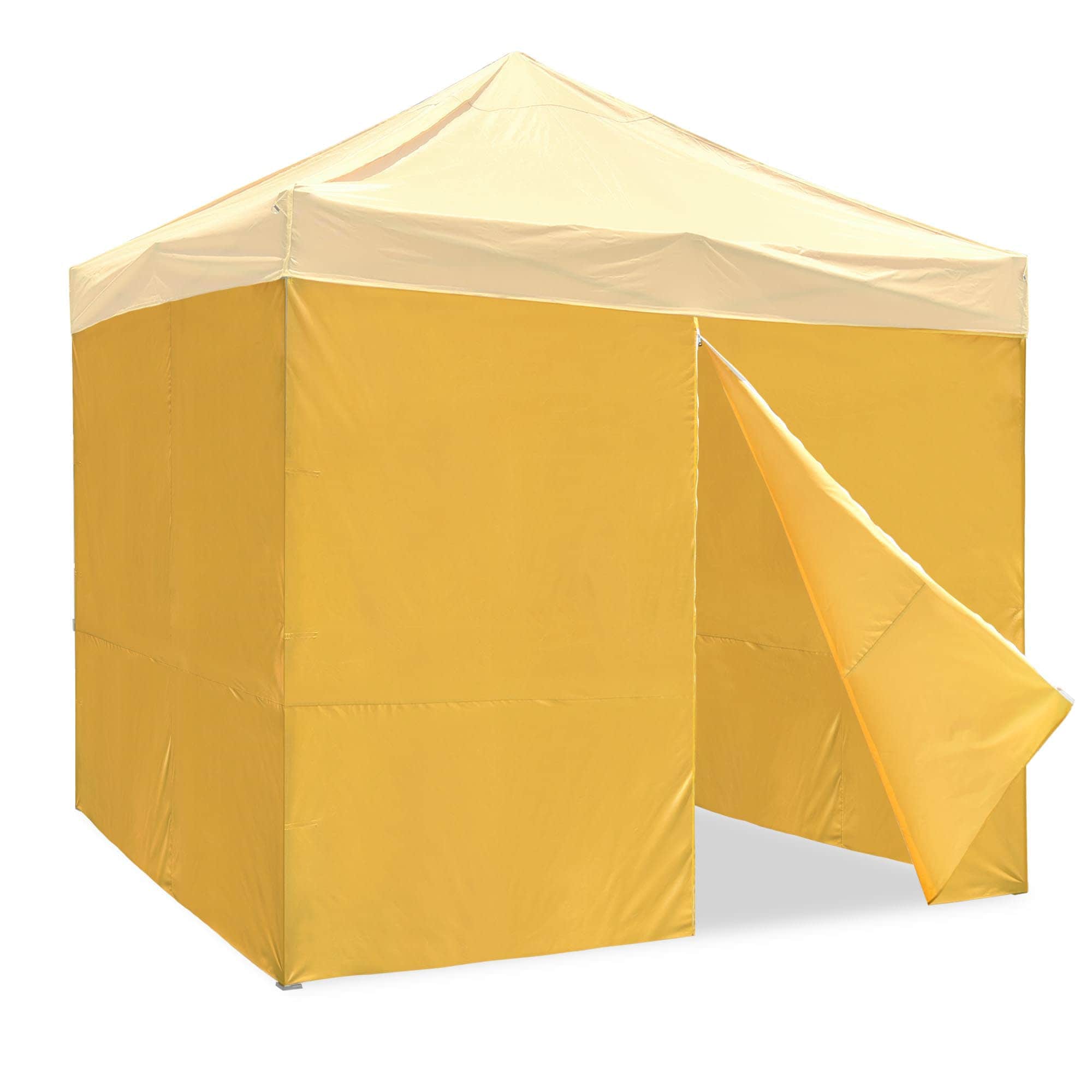 Yescom 07CSWSET010-10-01-LO InstaHibit Set of 4 Sidewall UV30+ Fits 10x10 FT Canopy Tent Zipper Outdoor Party Yellow